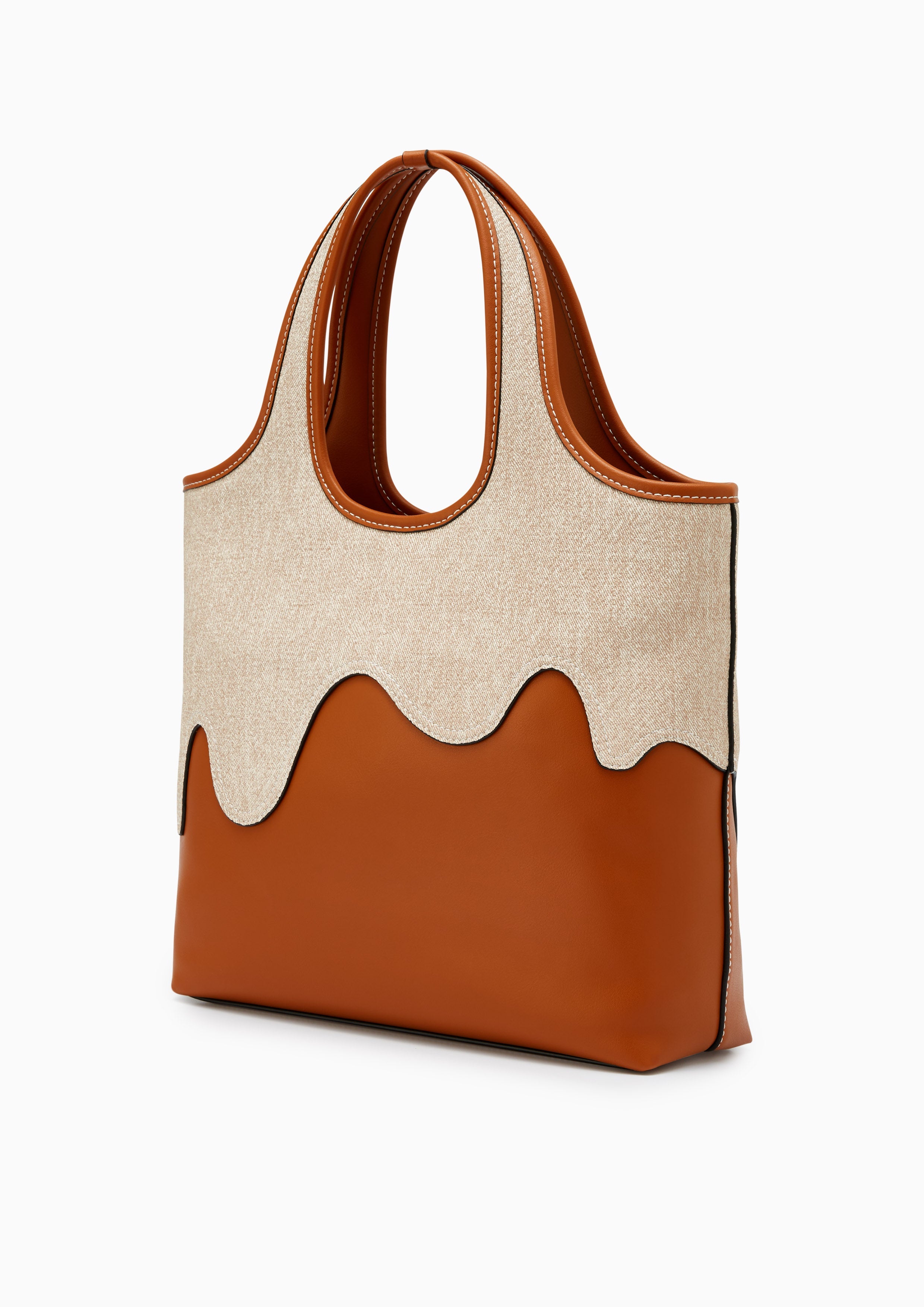 Twistta Shopping  Shoulder Bag - Brown