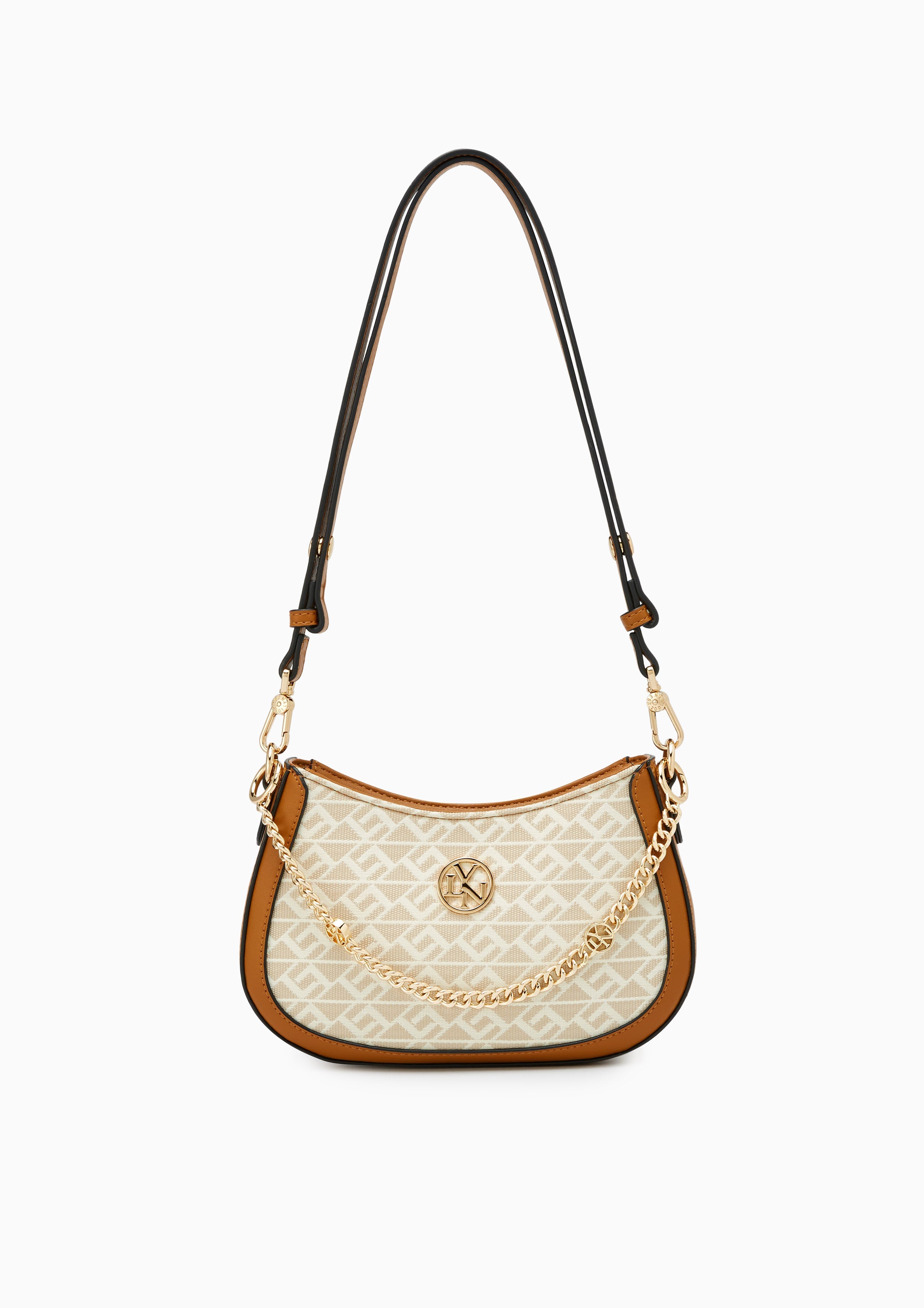 Mona Mini  Shoulder Bag - Printed Beige