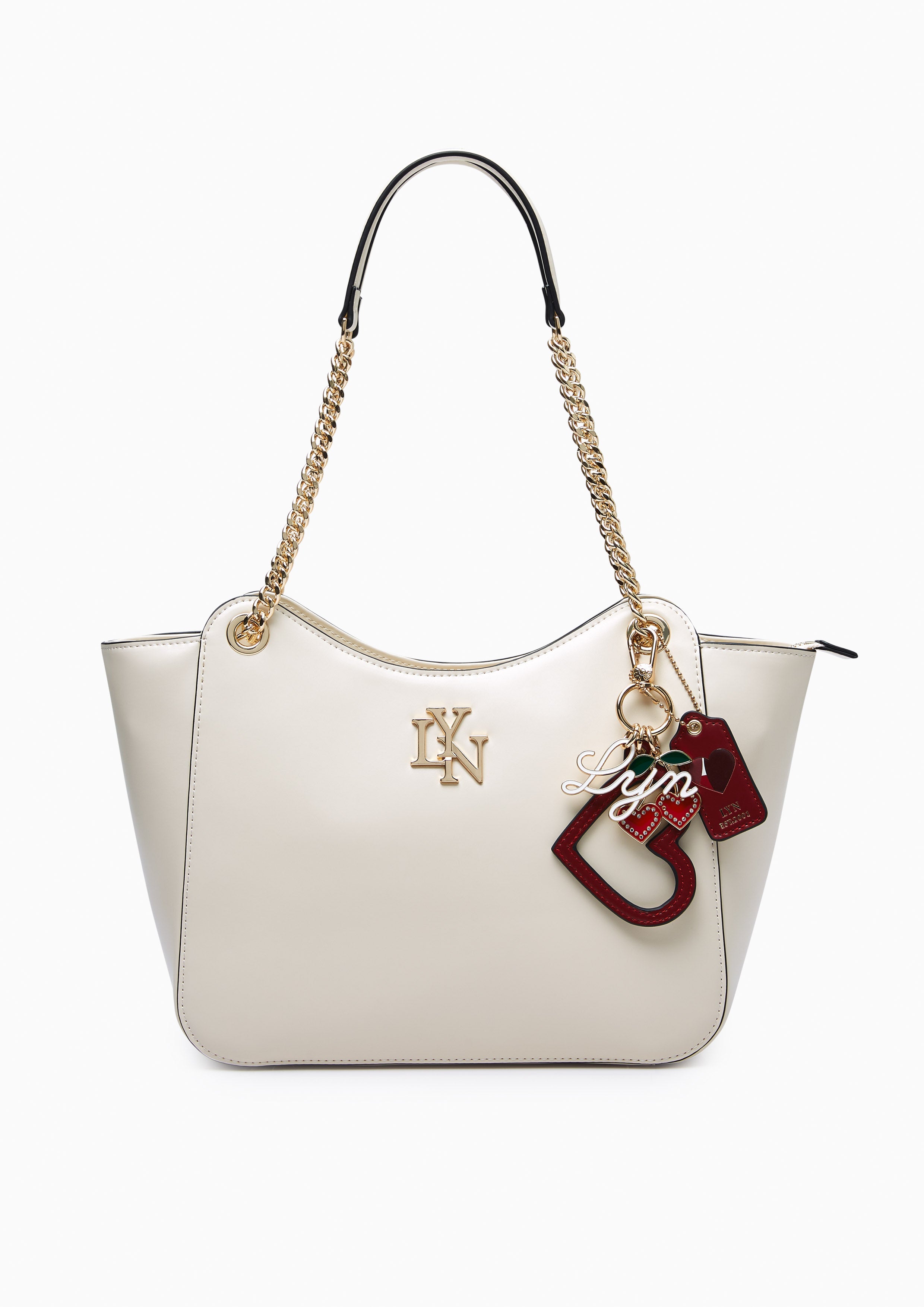 Sweet Heart Tote Bag  - Light Beige