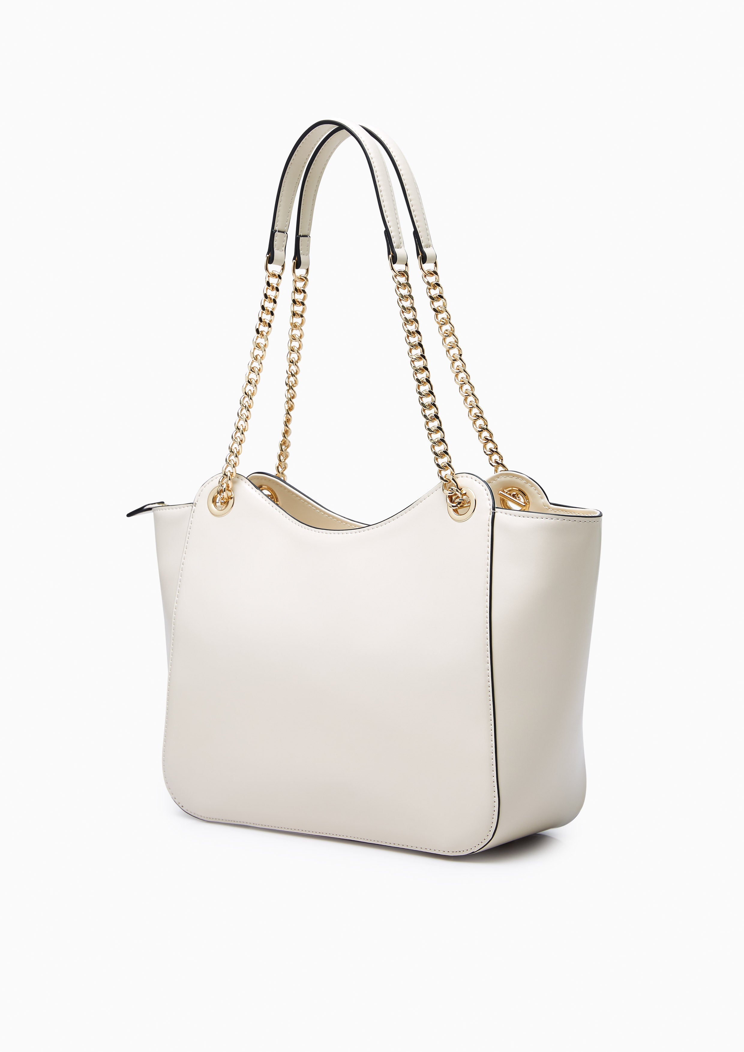 Sweet Heart Tote Bag - Light Beige