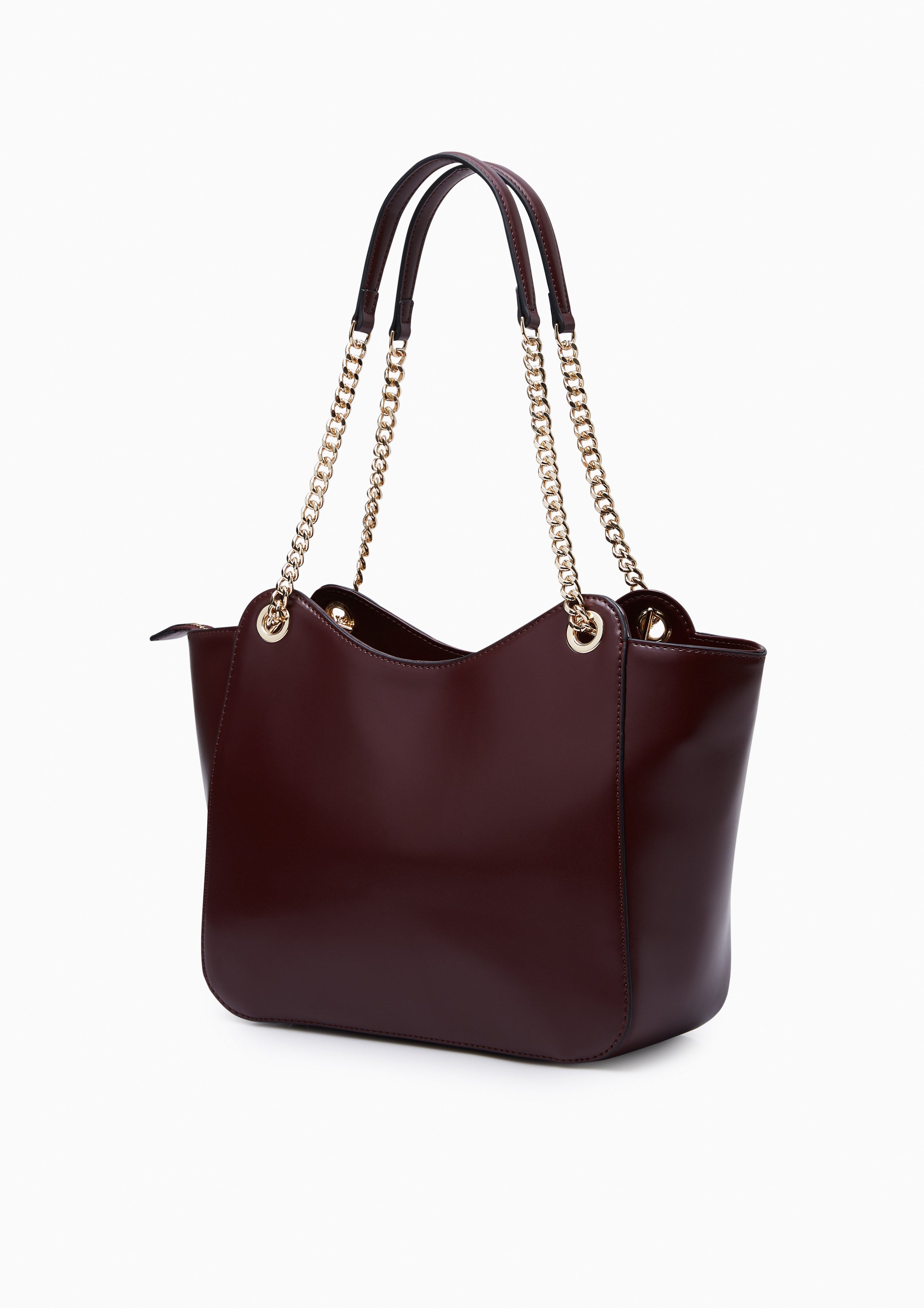 Sweet Heart Tote Bag - Dark Red