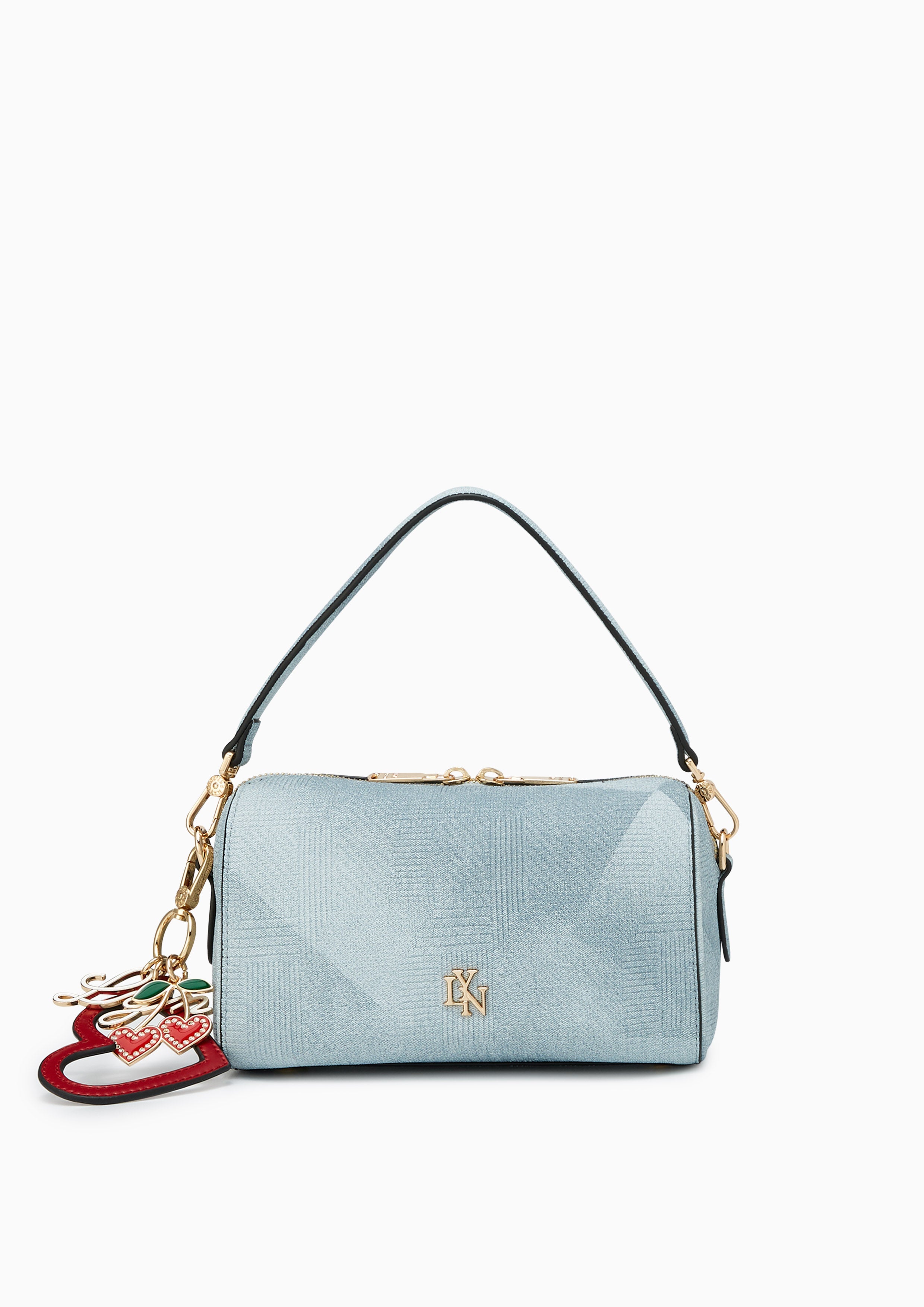 Sweet Heart Top Handle Handbag - Blue Variation 2