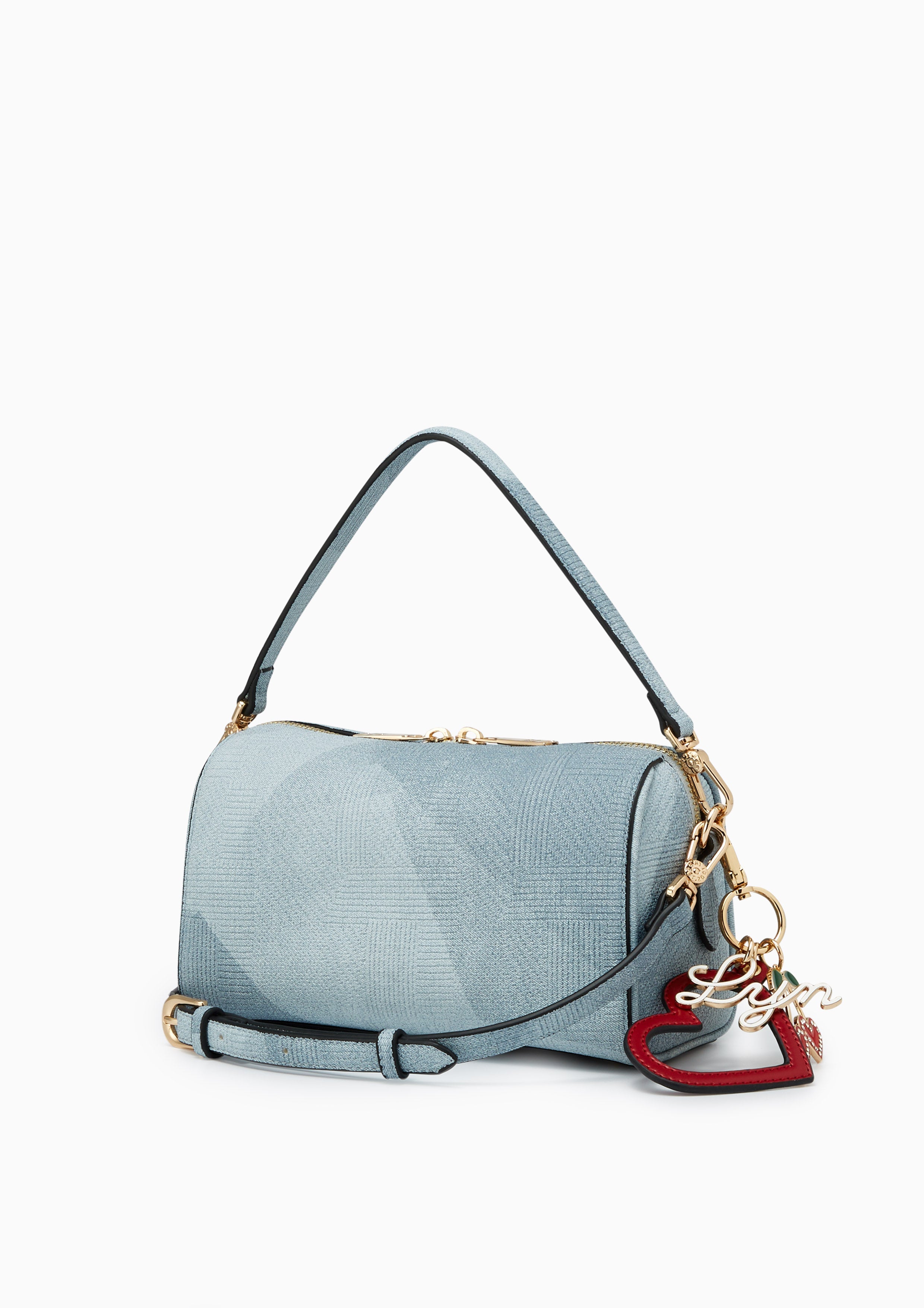 Sweet Heart Top Handle Handbag - Blue Variation 2