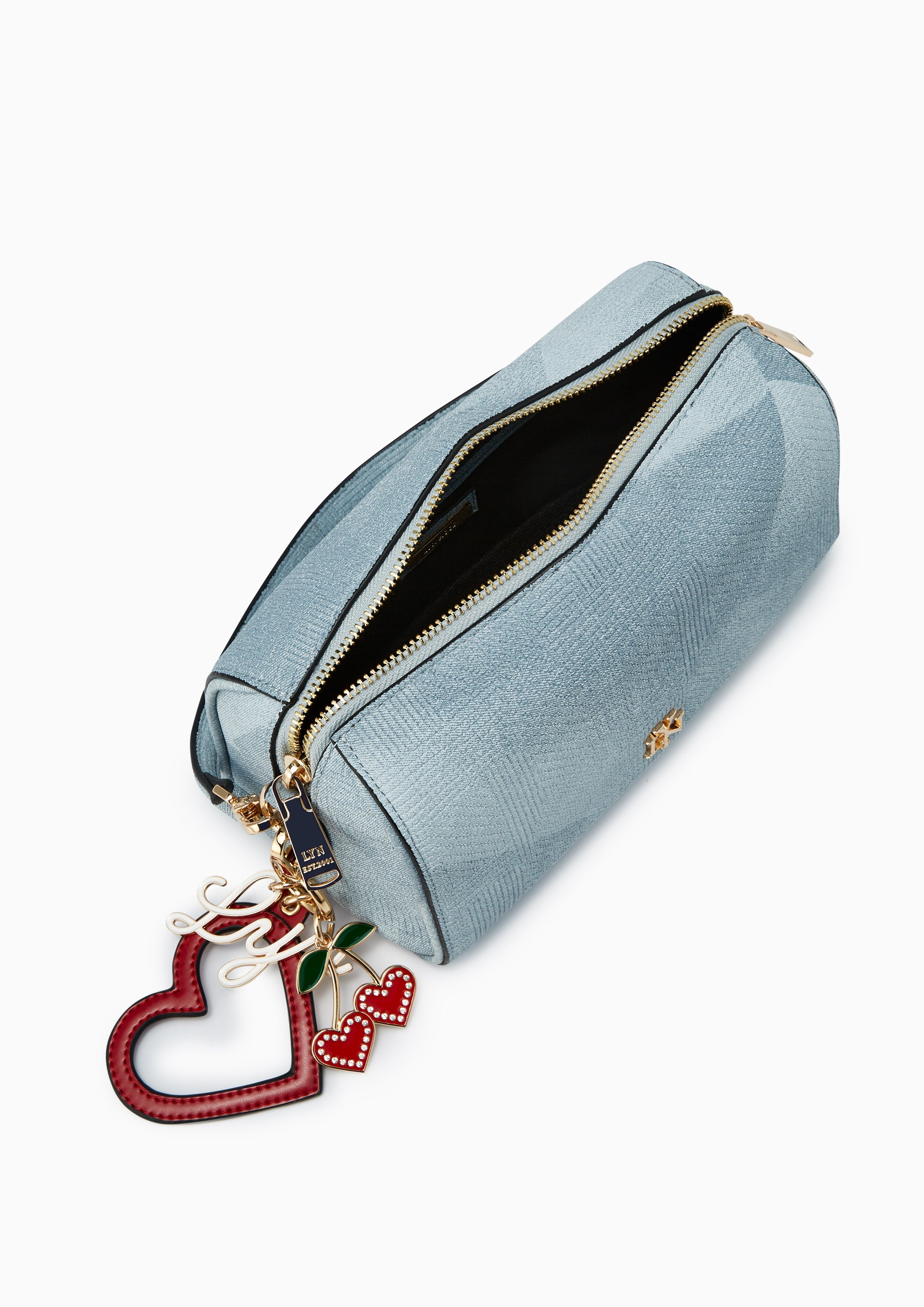 Sweet Heart Top Handle Handbag - Blue Variation 2