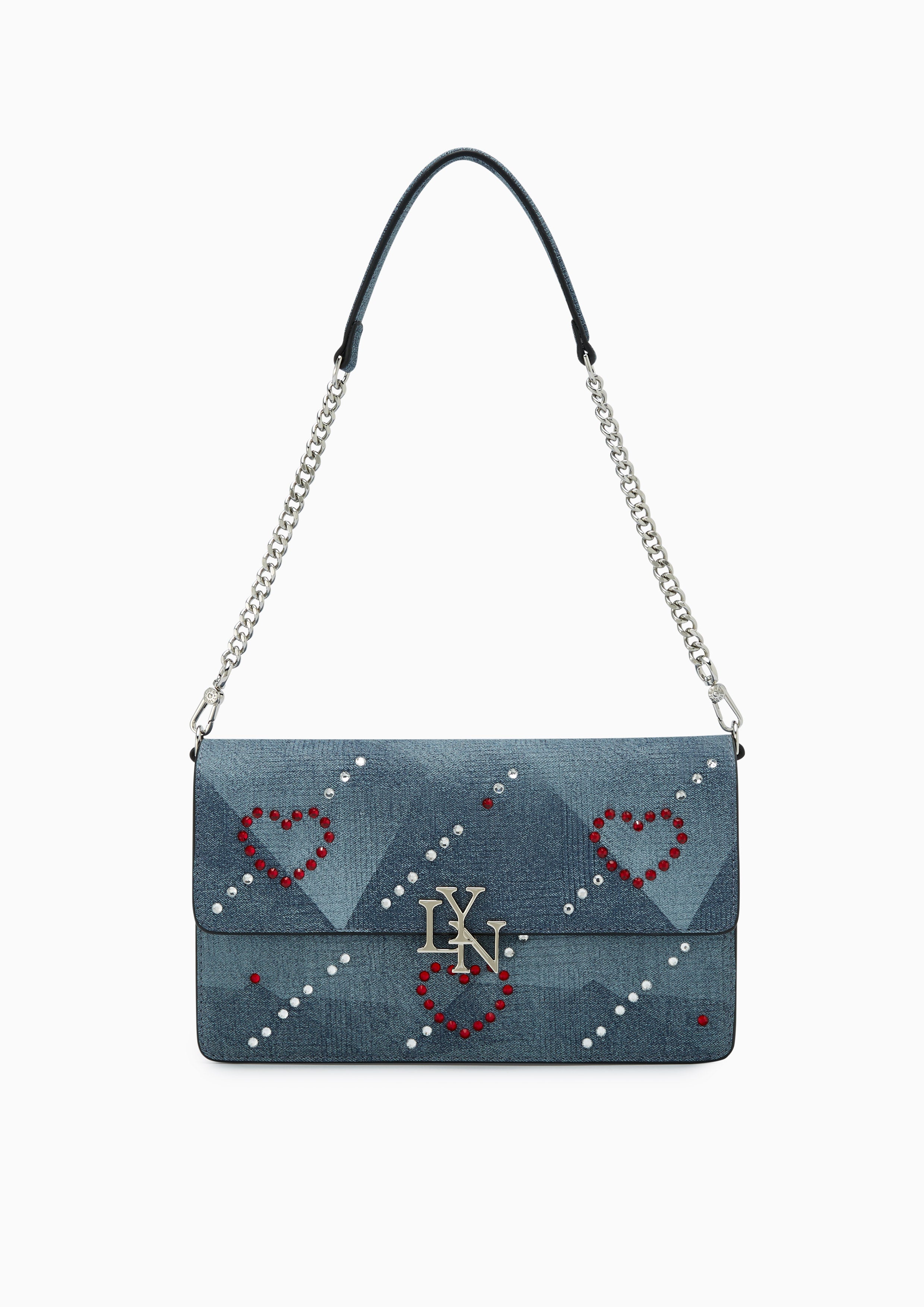 Sweet Heart  Shoulder Bag - Blue Variation 2