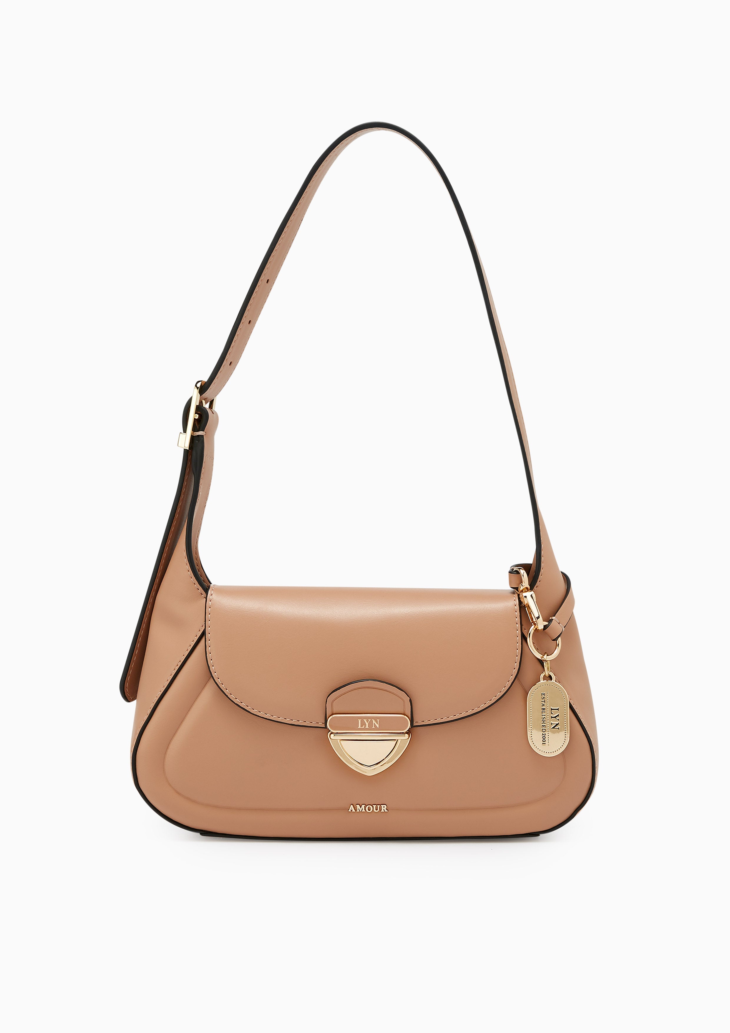 Lena M Shoulder Bag - Nude