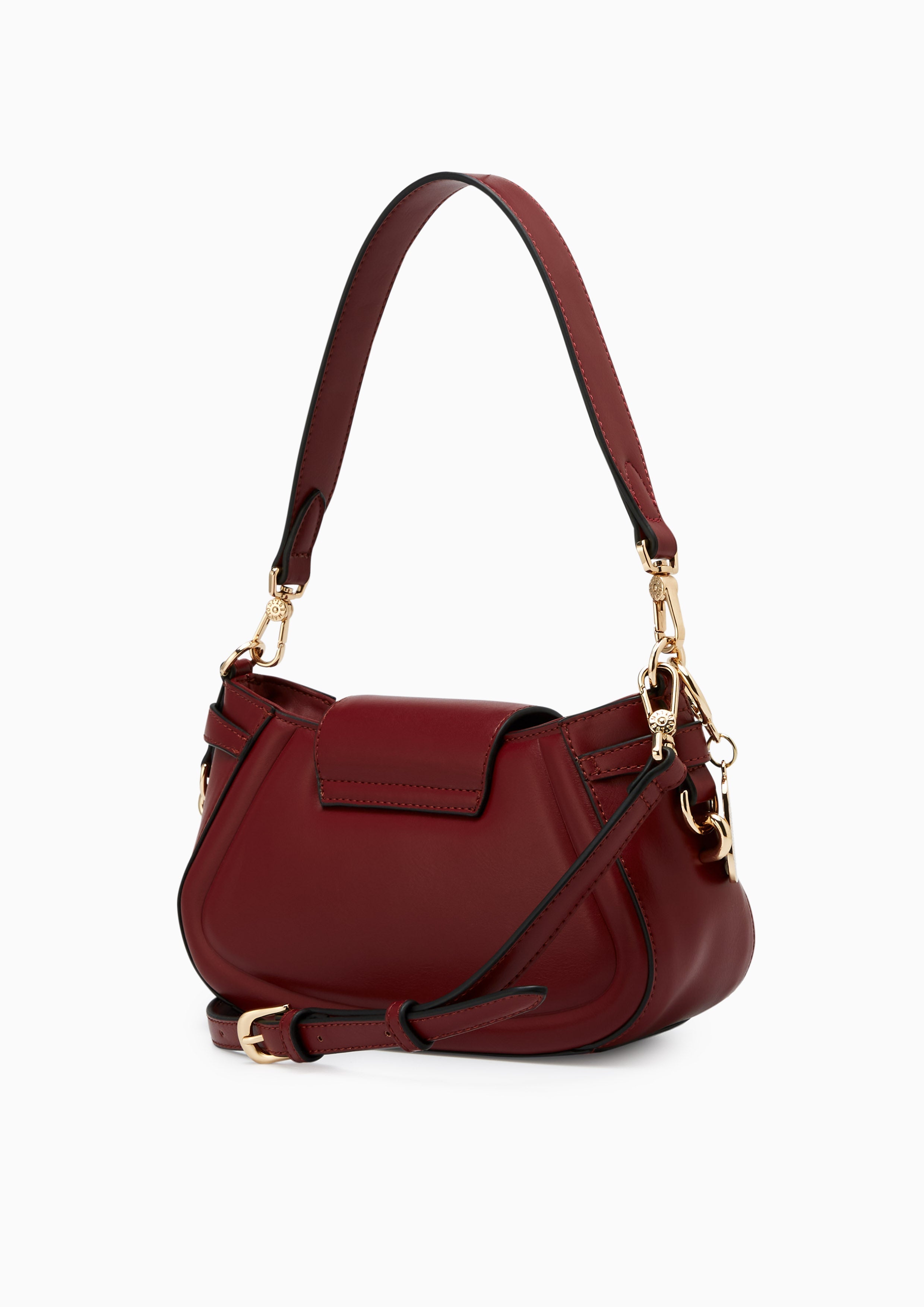 Lena S Shoulder Bag - Dark Red