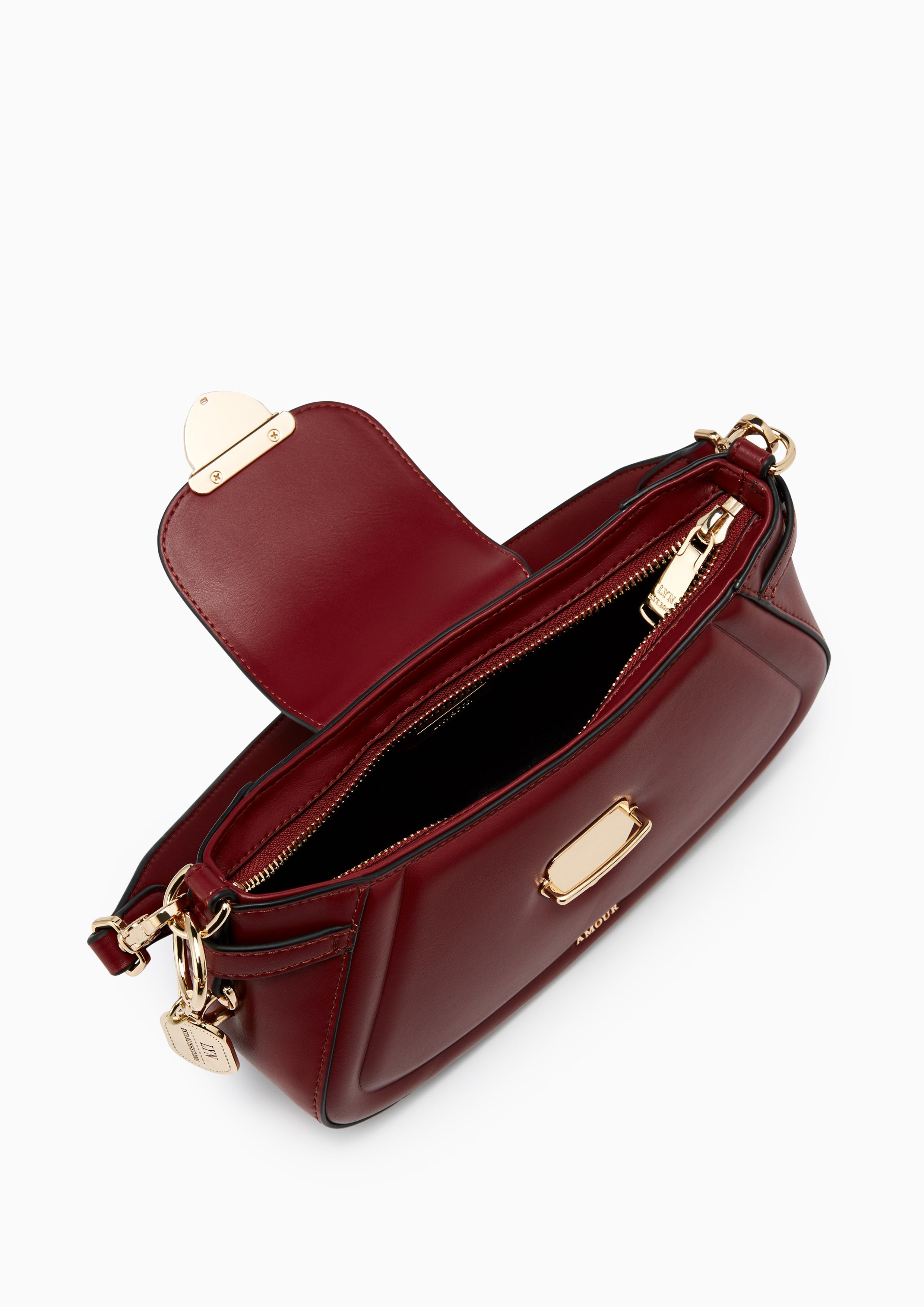 Lena S Shoulder Bag - Dark Red