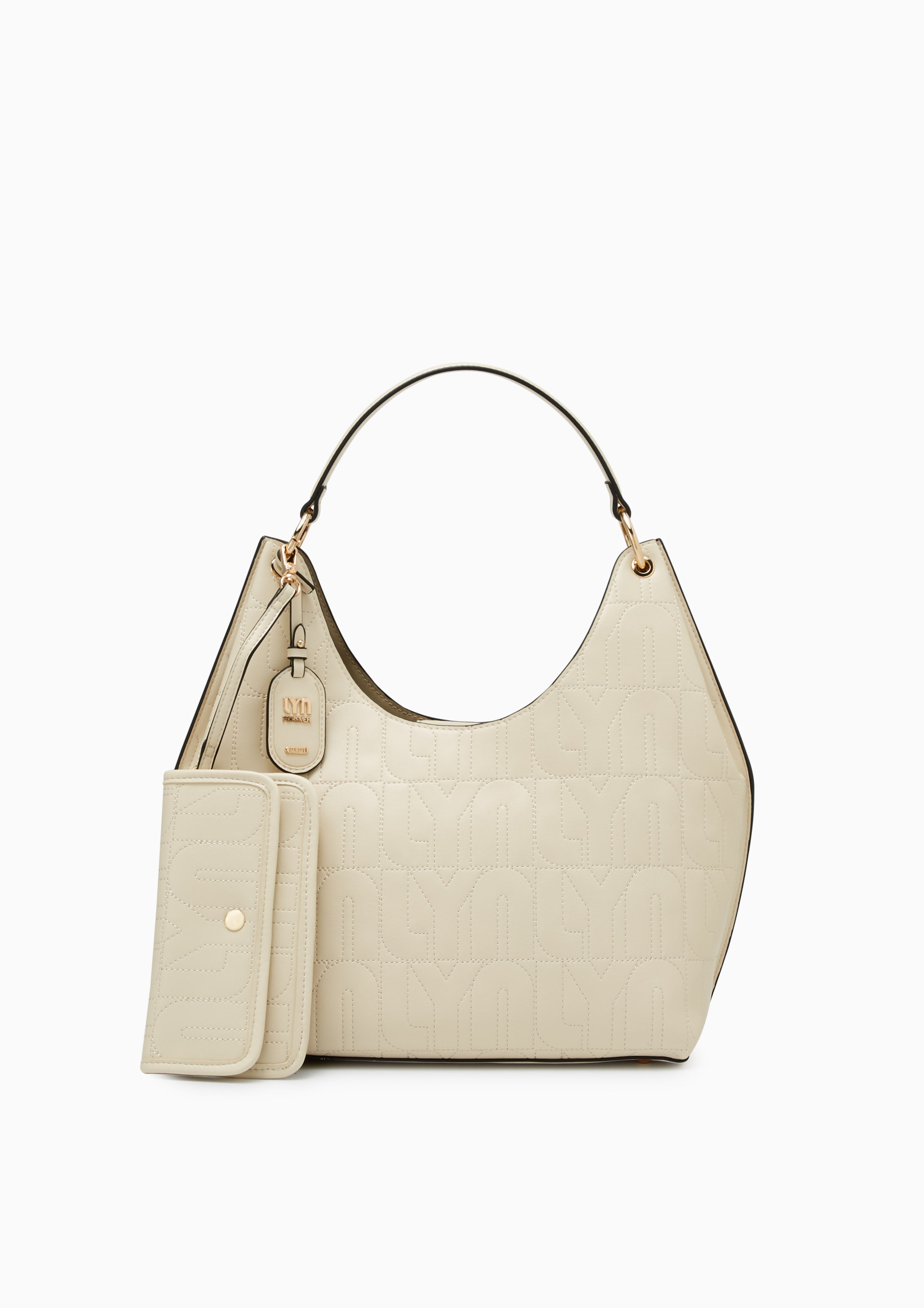 Tyla L Shoulder Bag - Light Beige