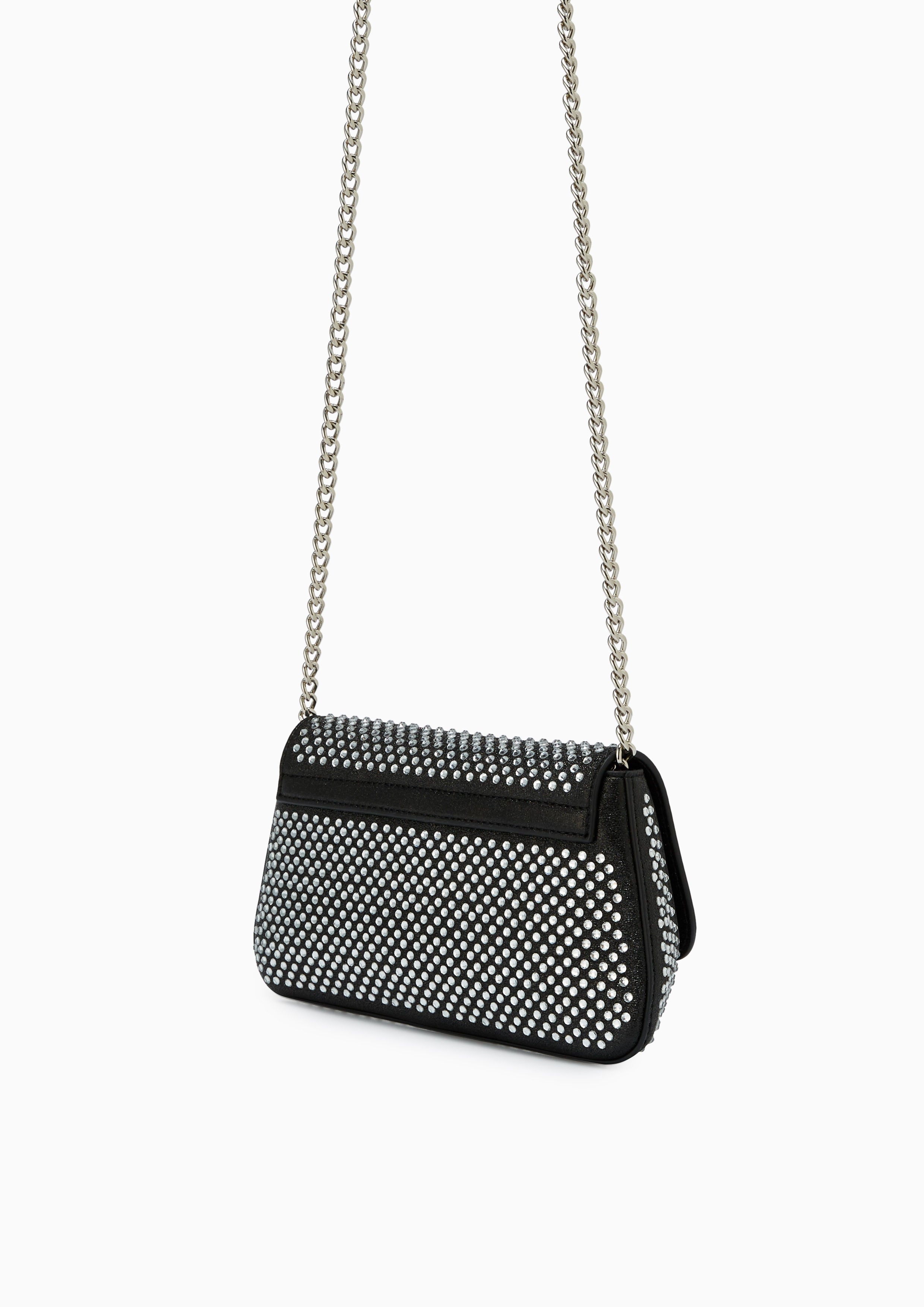 Nashia Clutch Crossbody Bag- Black