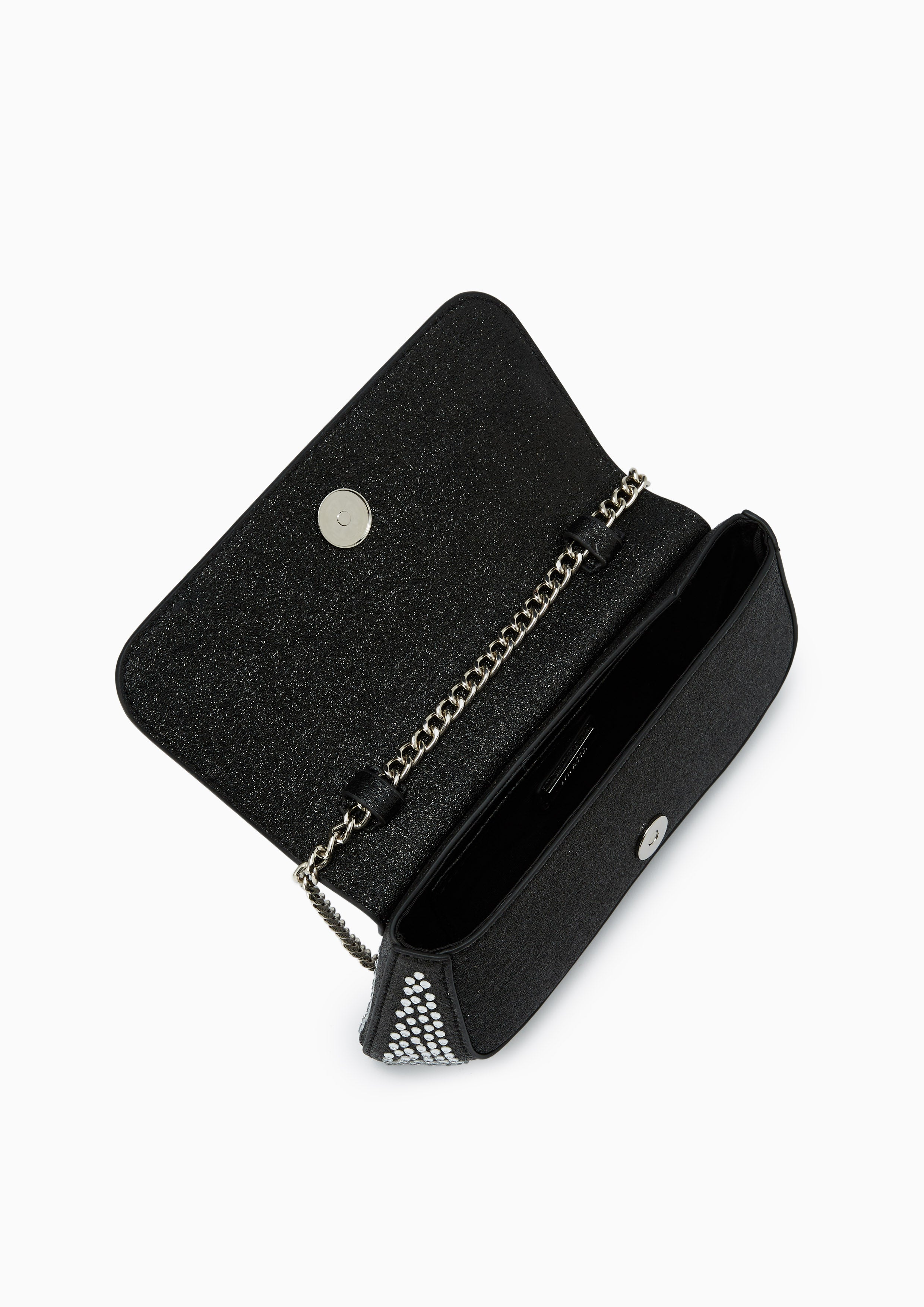 Nashia Clutch Crossbody Bag- Black