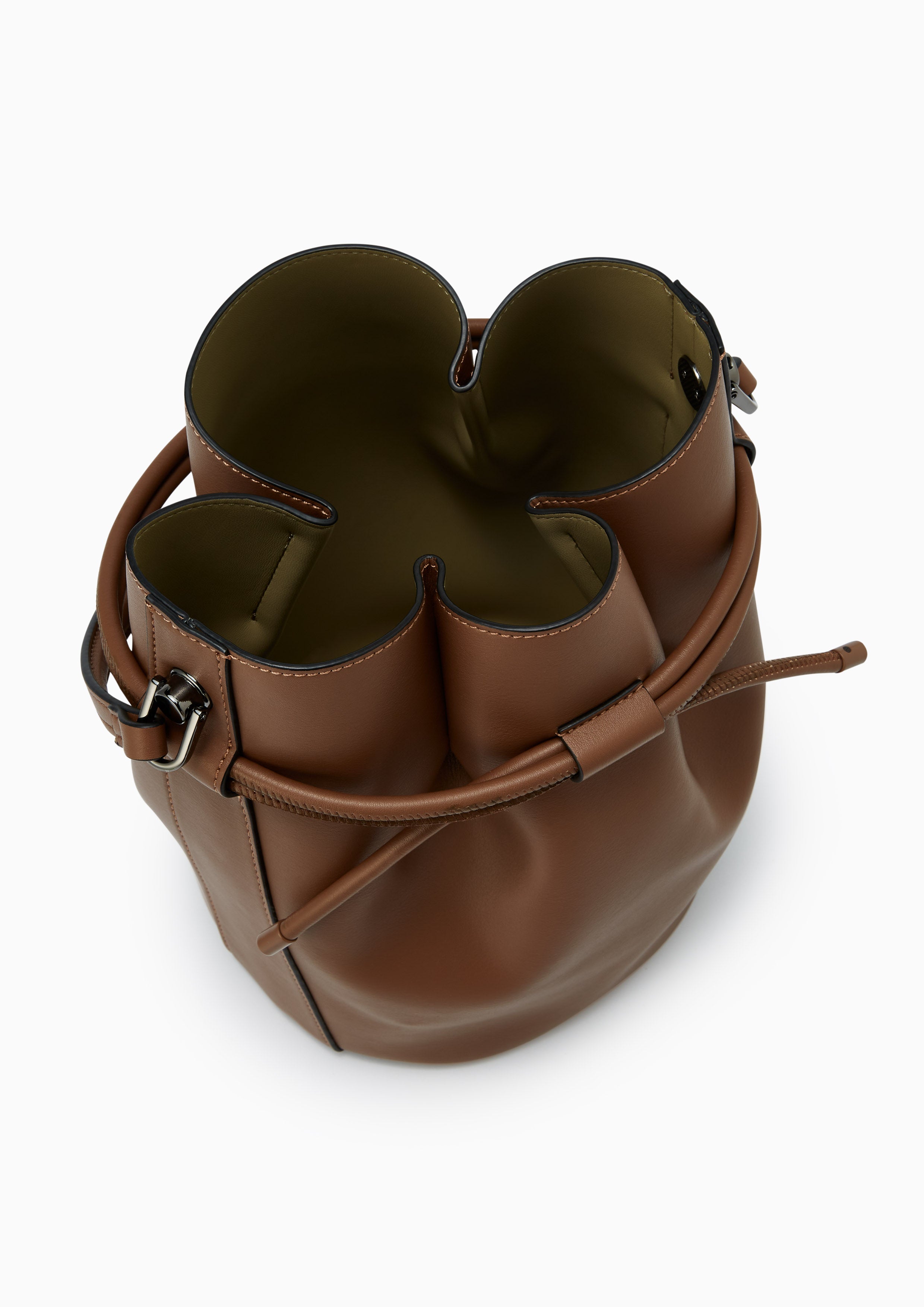 Fortune Cookies  Bucket Bag - Brown