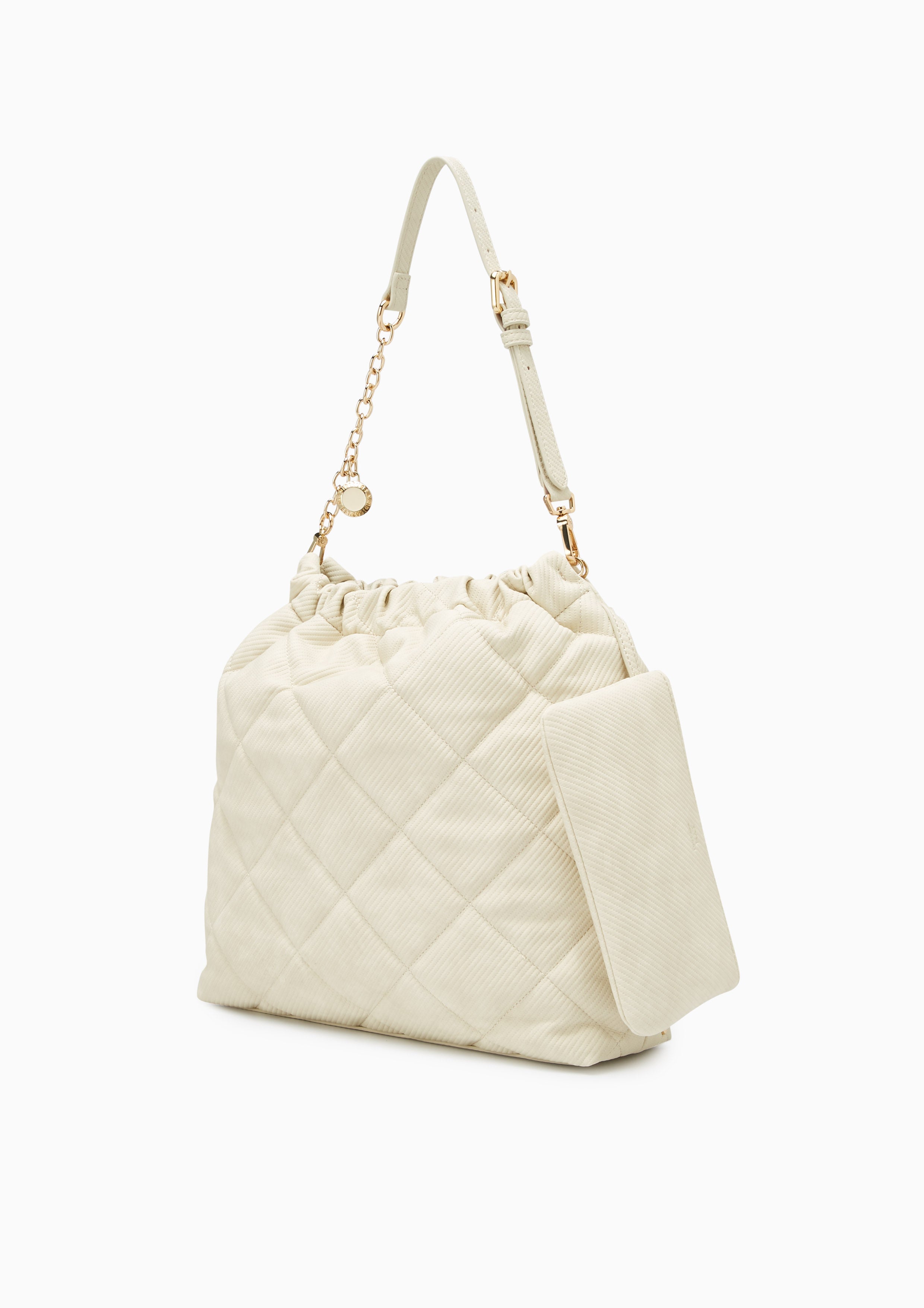 Fontia Brinkty Oversized Shoulder Bag - Ivory