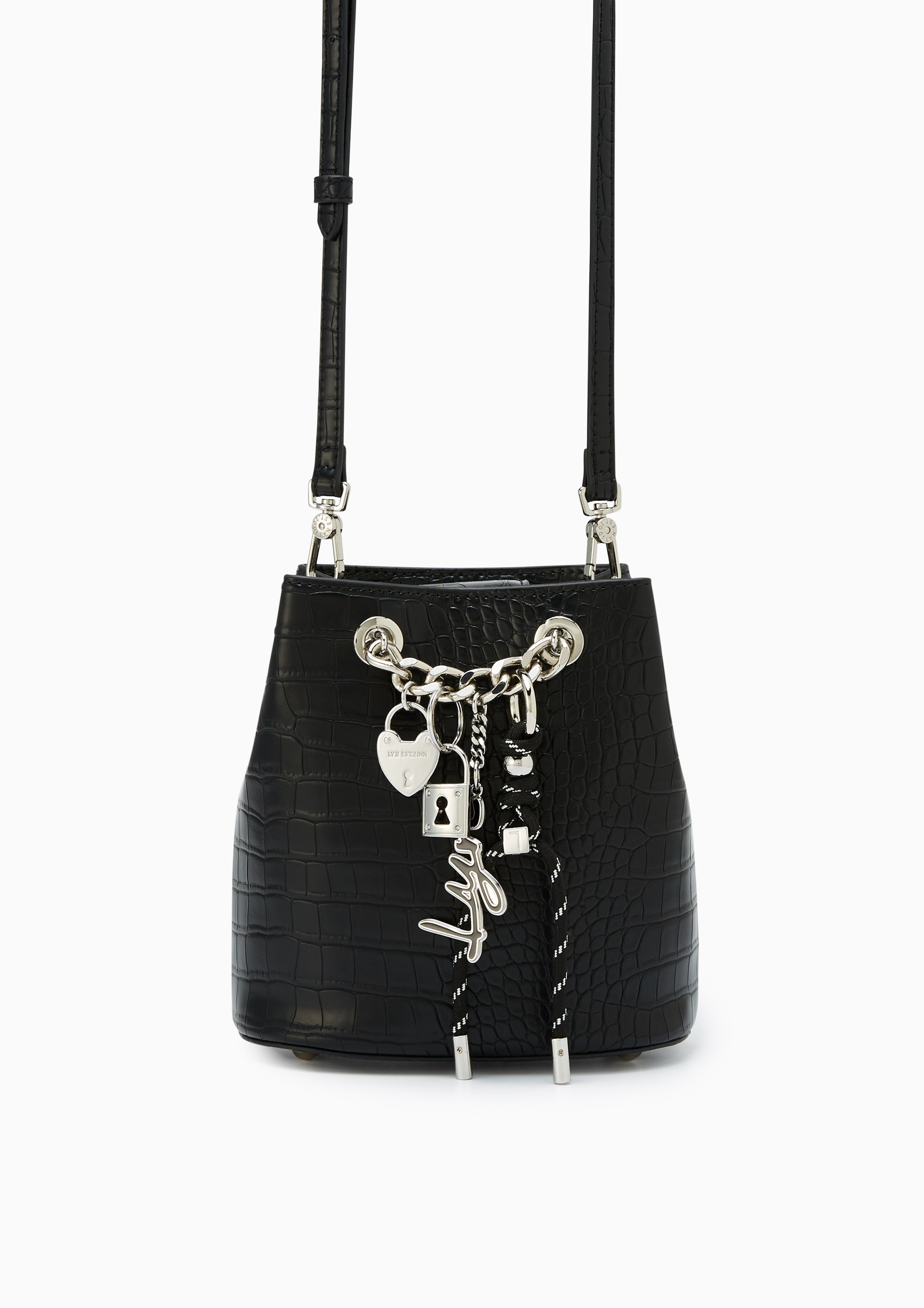 Reina  Bucket Bag - Black