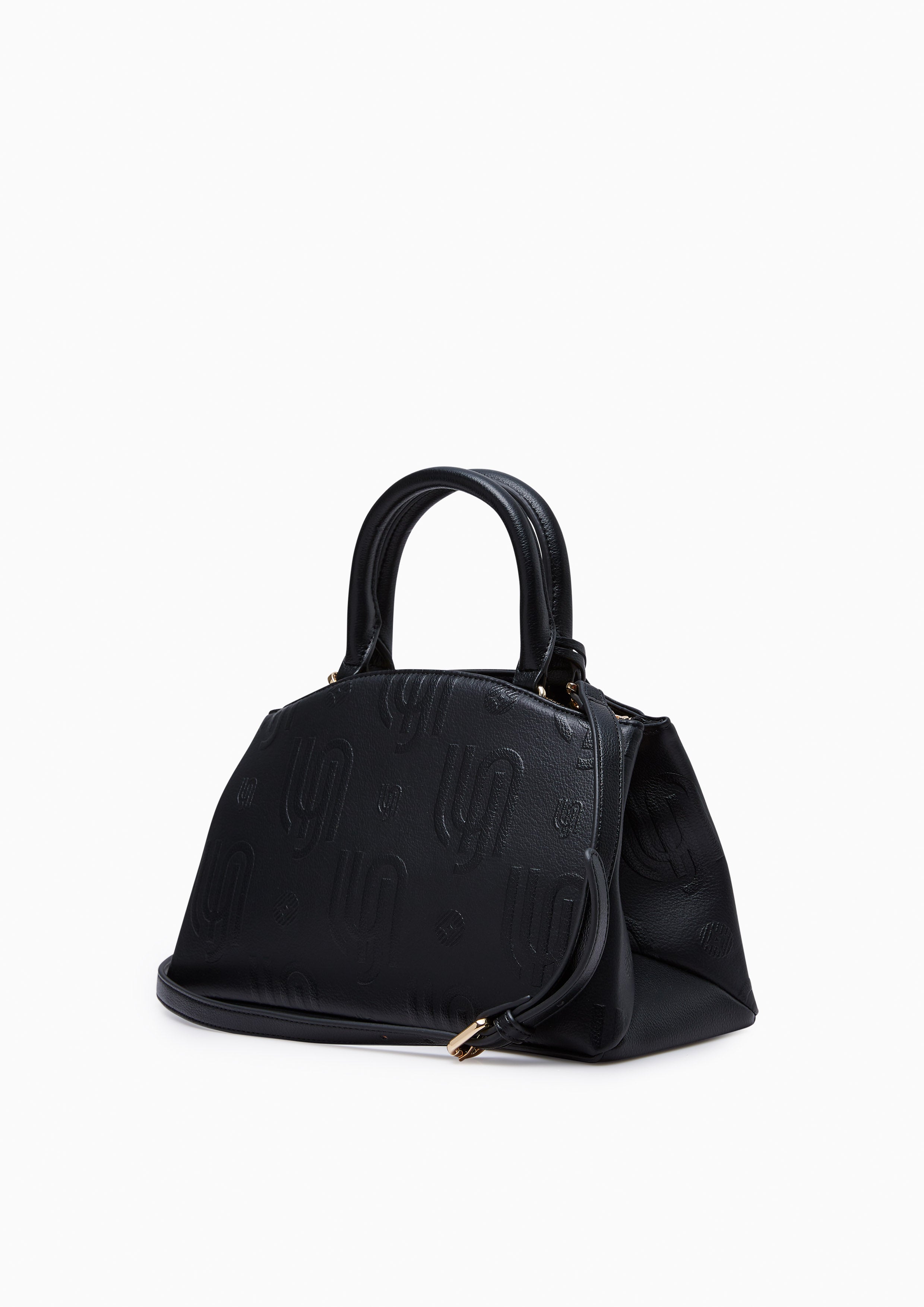 Monica Infinite Embossed Tote Bags - Black