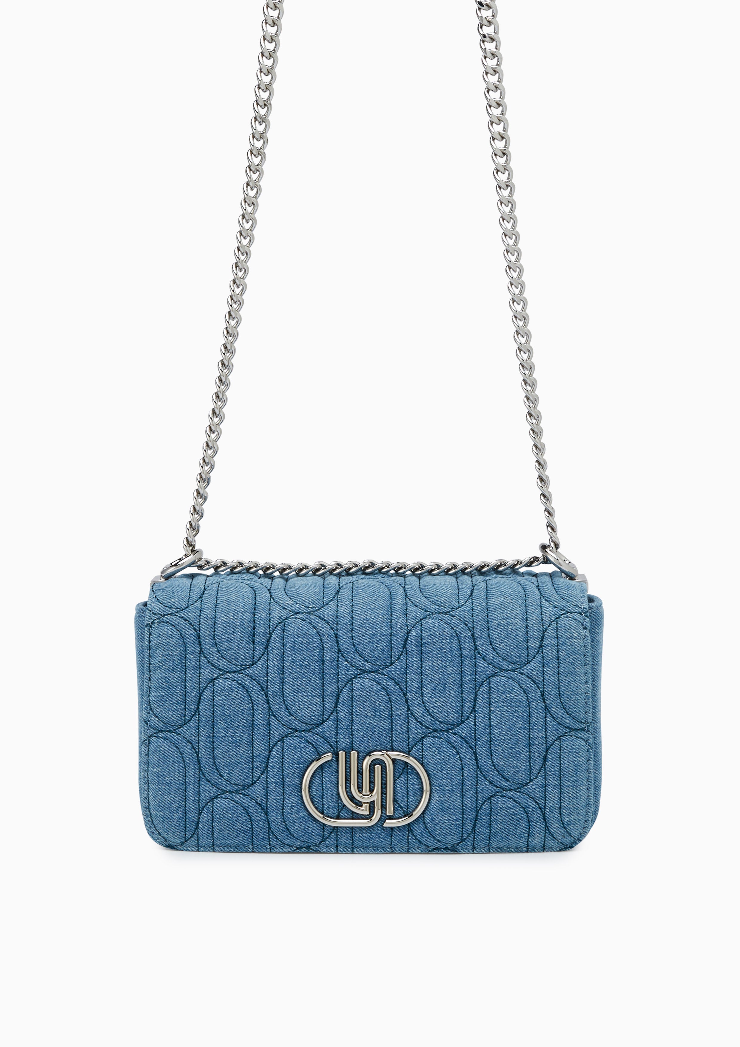 Moon Infinite Denim M Crossbody Bag - Blue Variation 2