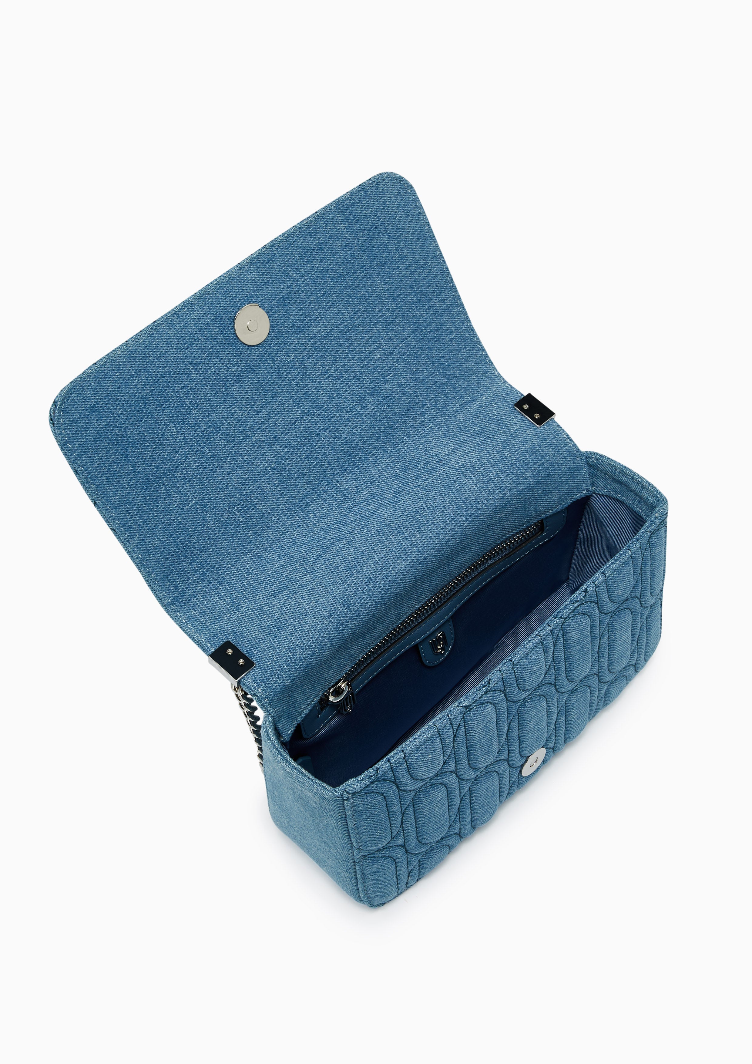 Moon Infinite Denim M Crossbody Bag - Blue Variation 2