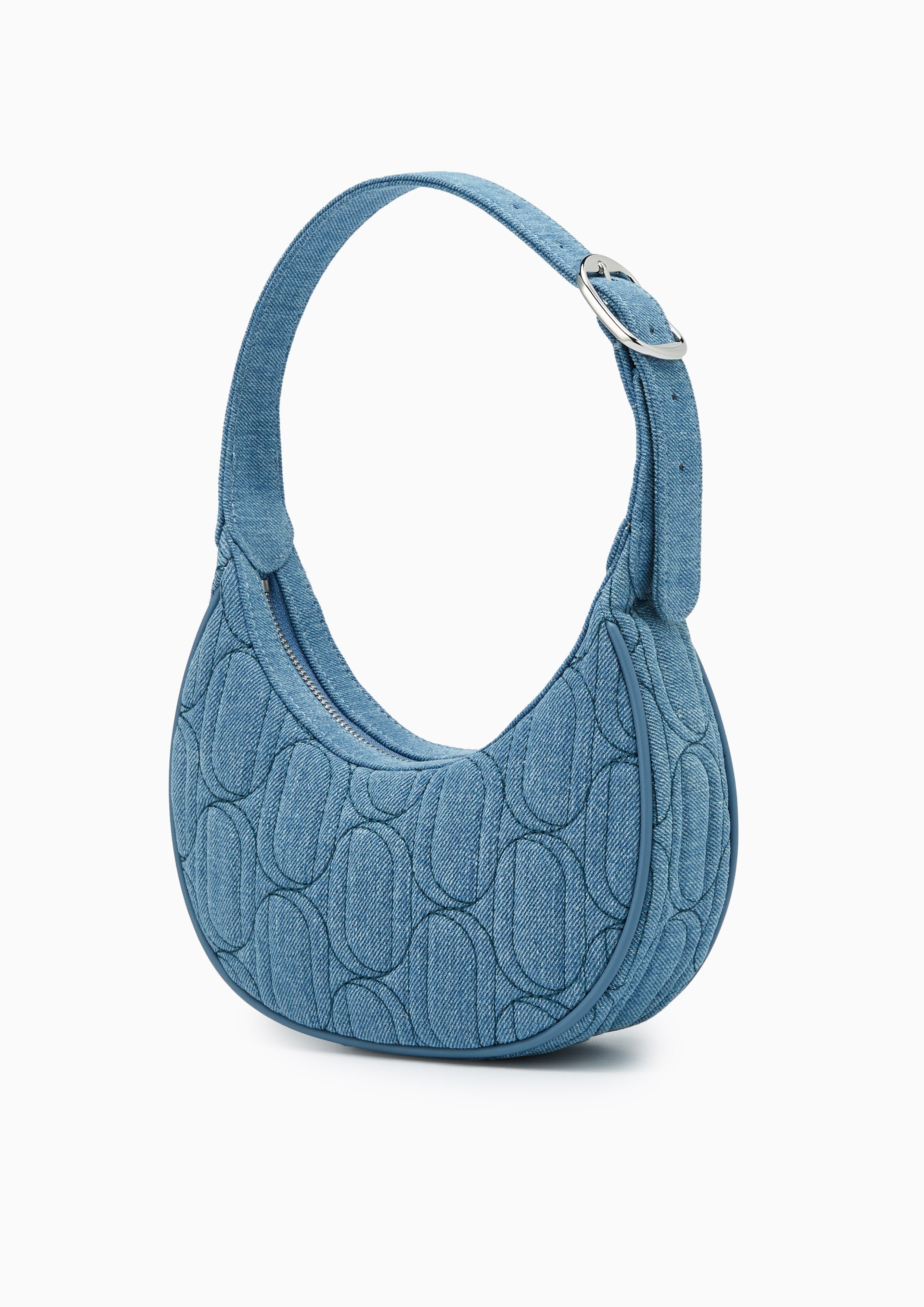 Moon Infinite Denim  Shoulder Bag - Blue Variation 2