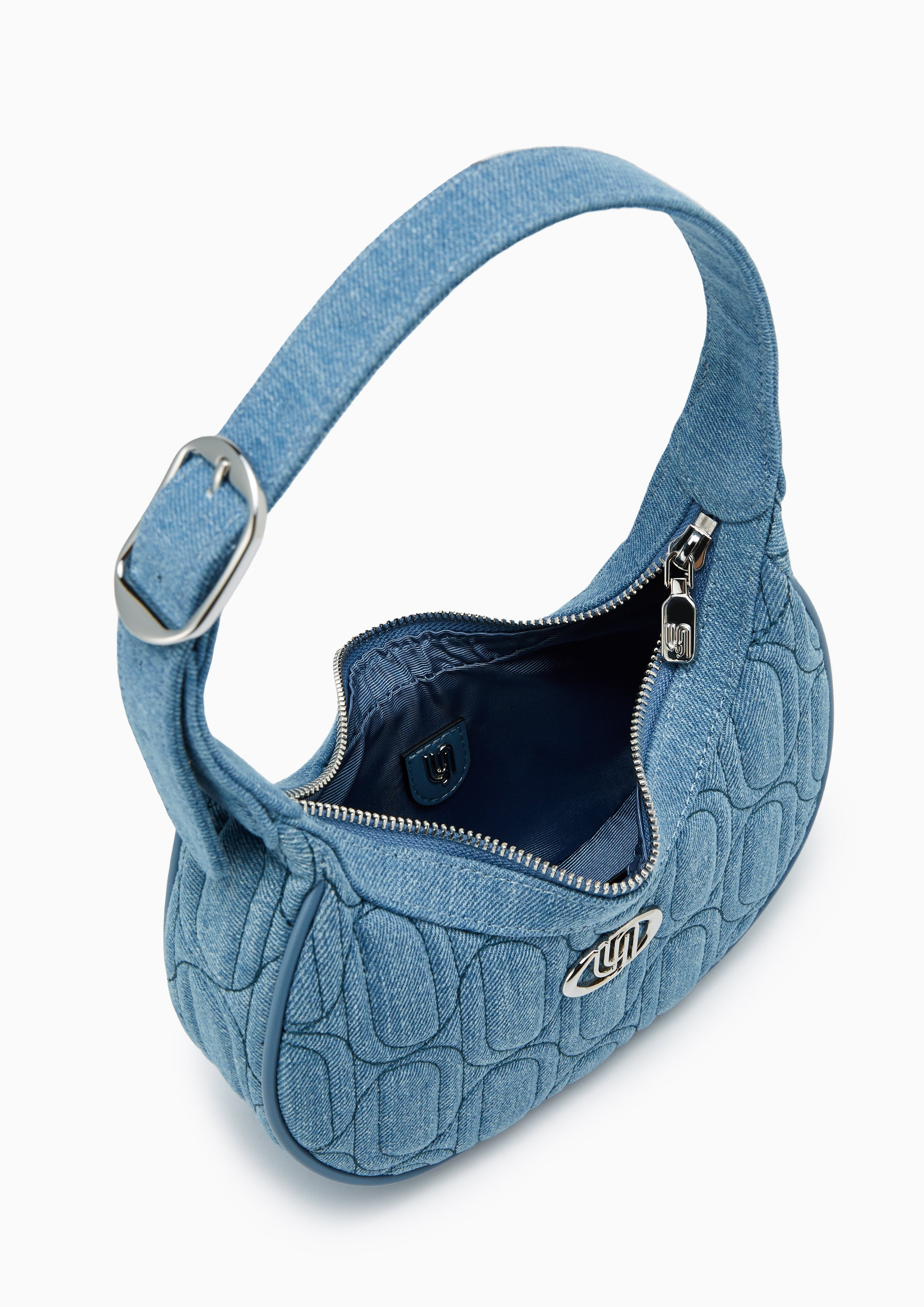 Moon Infinite Denim  Shoulder Bag - Blue Variation 2