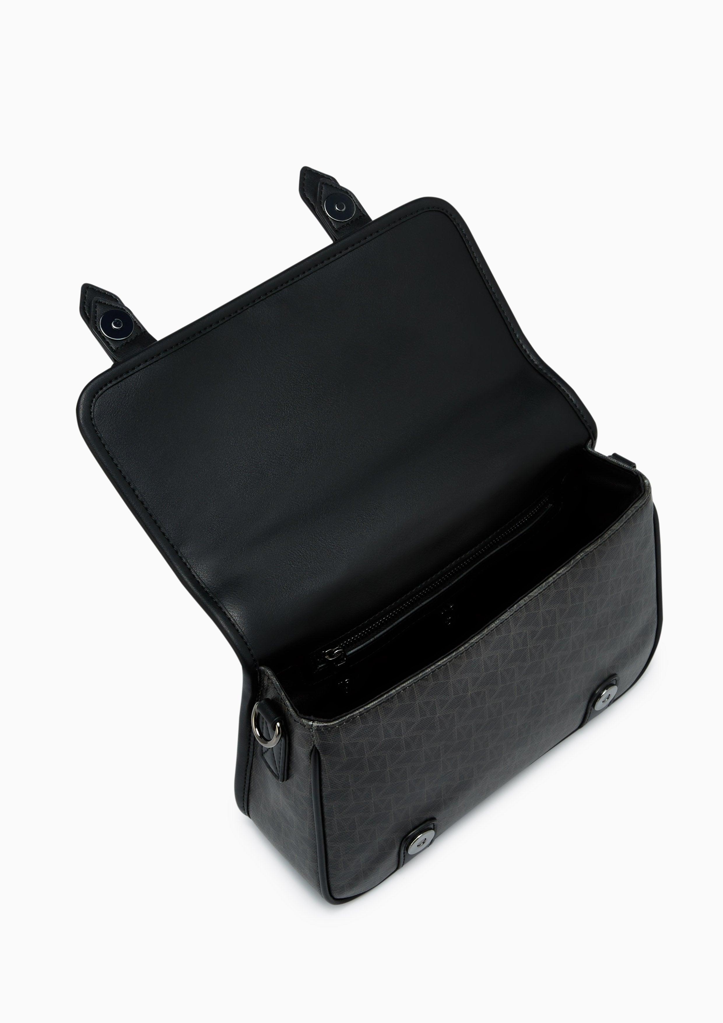 Enes Infinite Masenger Crossbody Bag - Printed Black