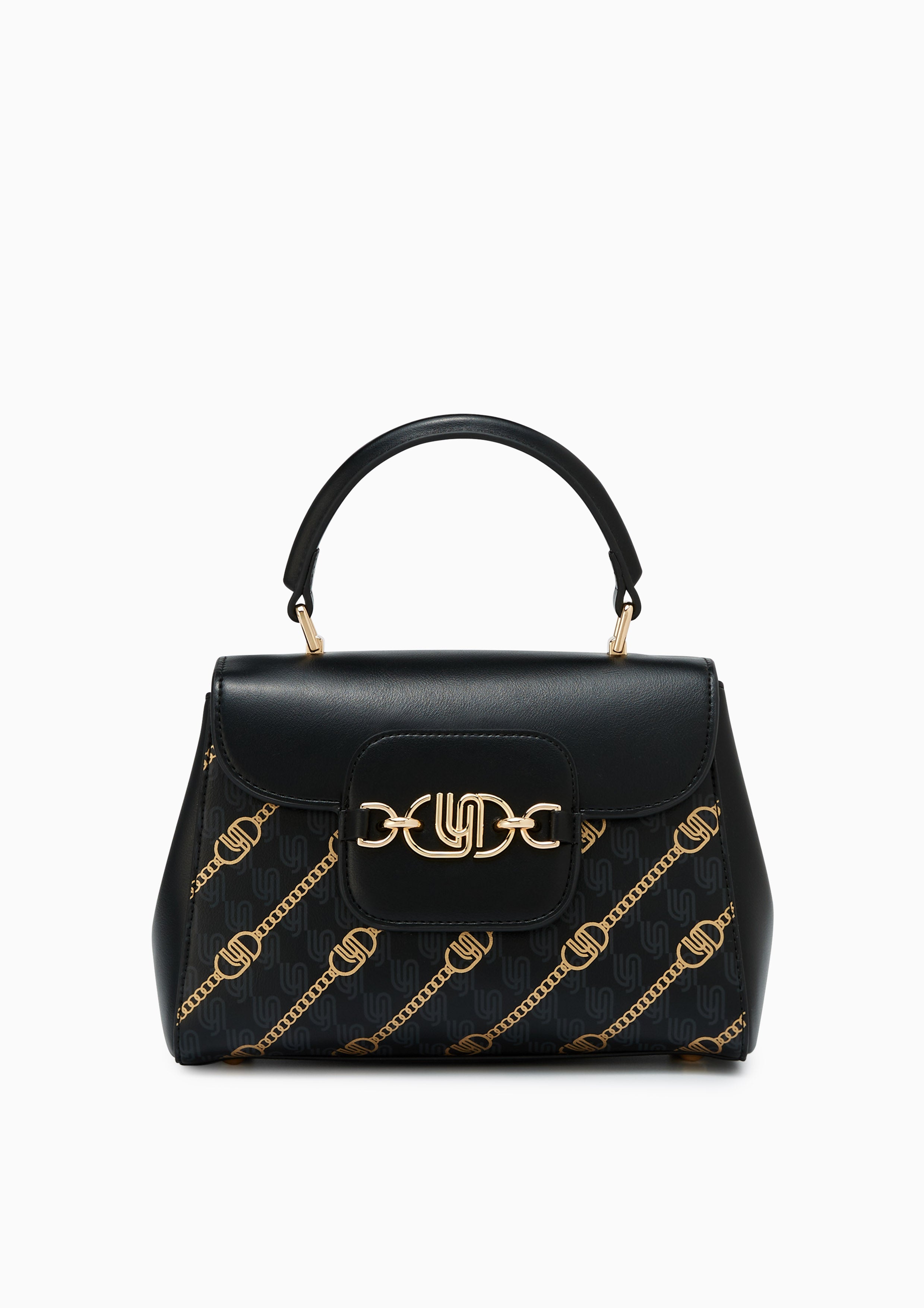 Neola Infinite Top Handle Handbag - Printed Black