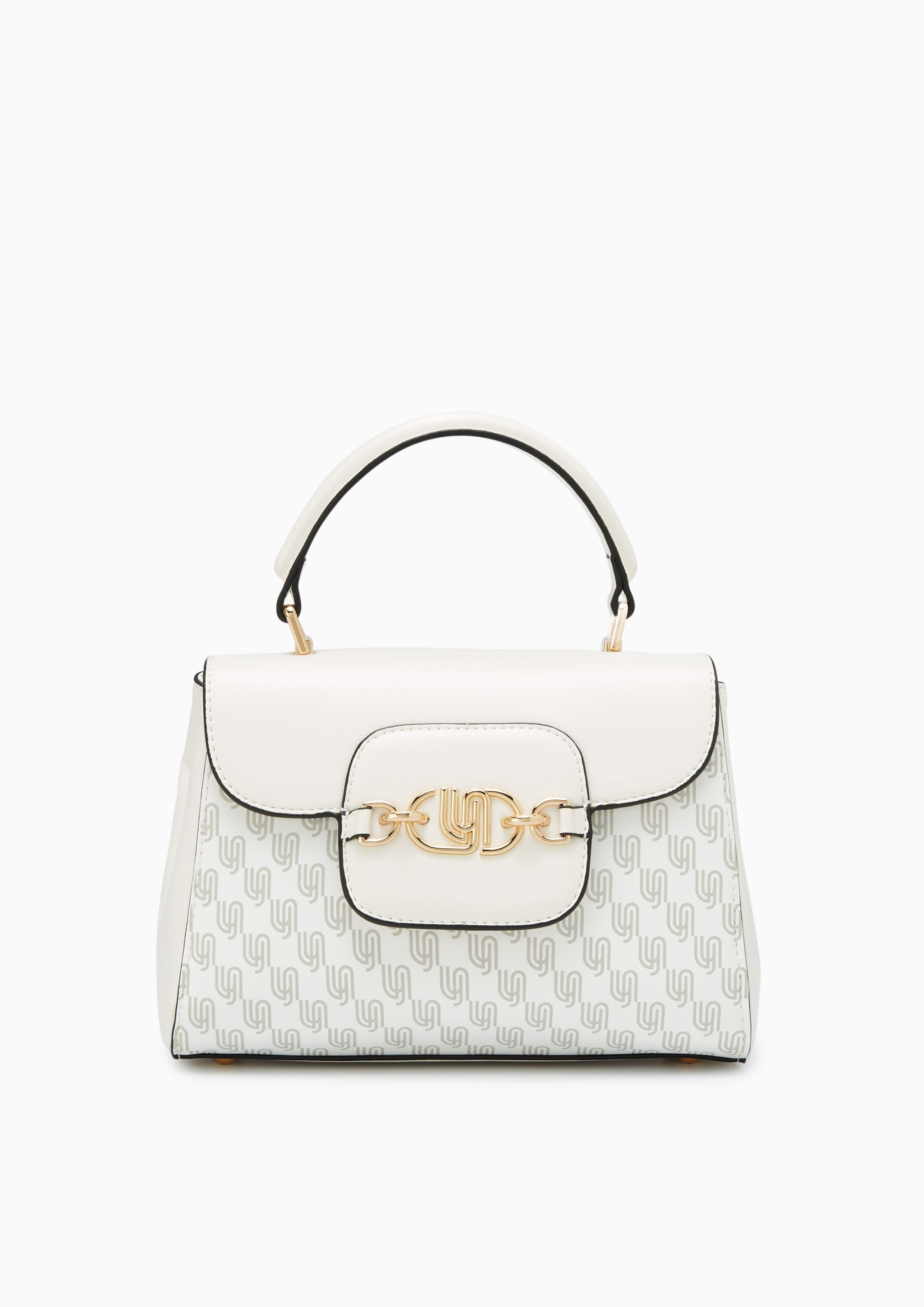 Neola Infinite Top Handle Handbag - Printed Ivory