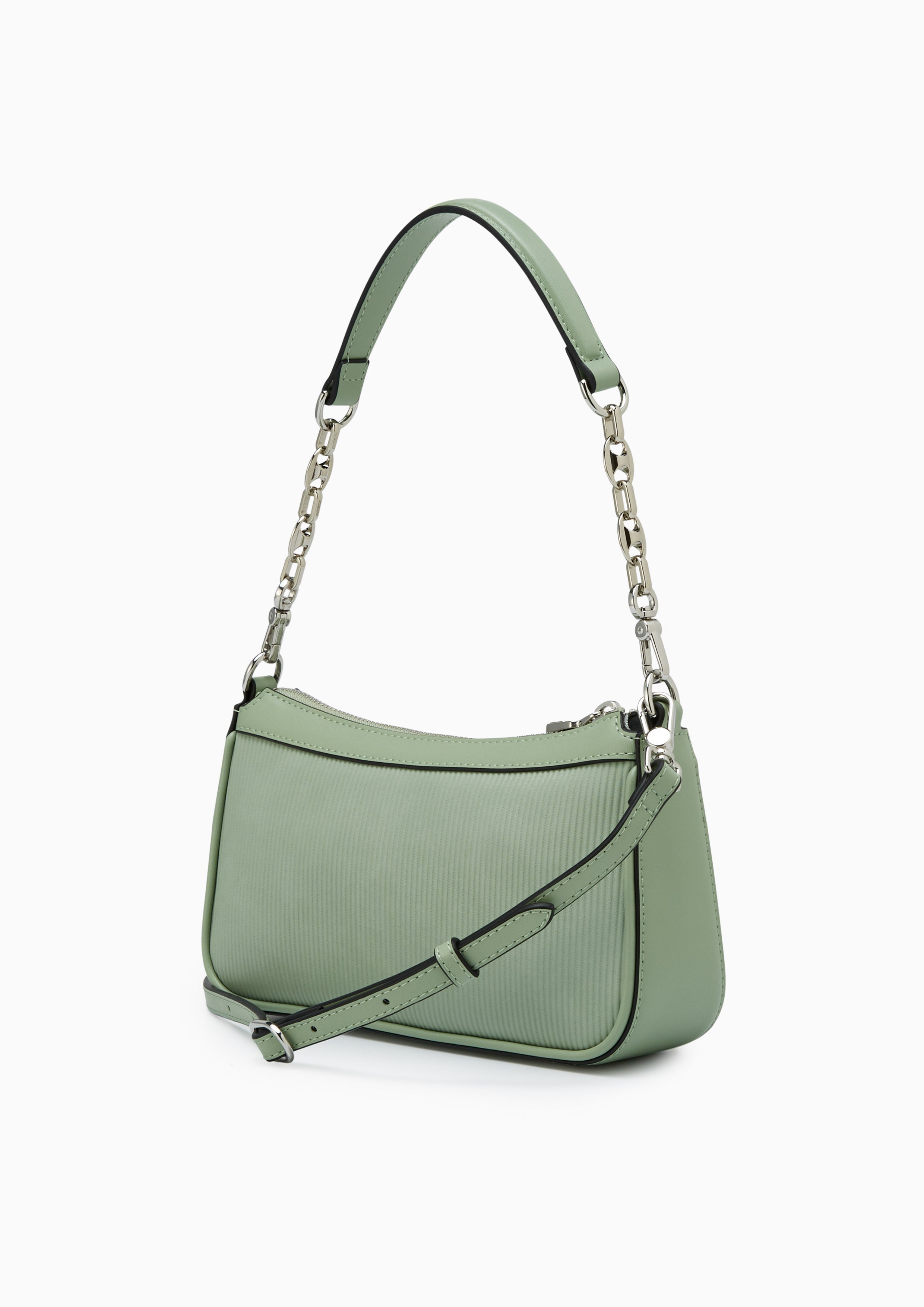 Ameta Infinite Pleated Shoulder Bag - Green