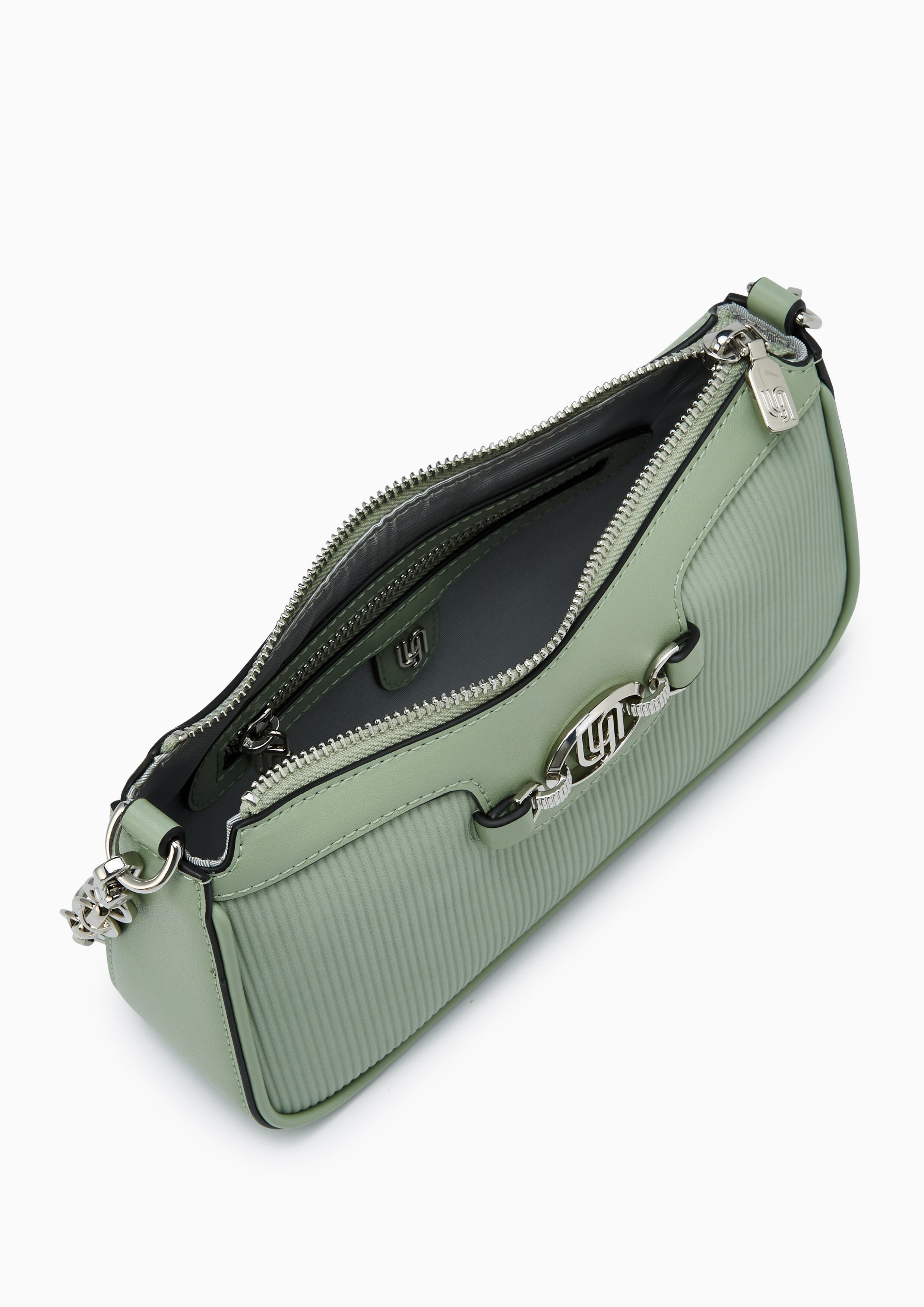 Ameta Infinite Pleated Shoulder Bag - Green