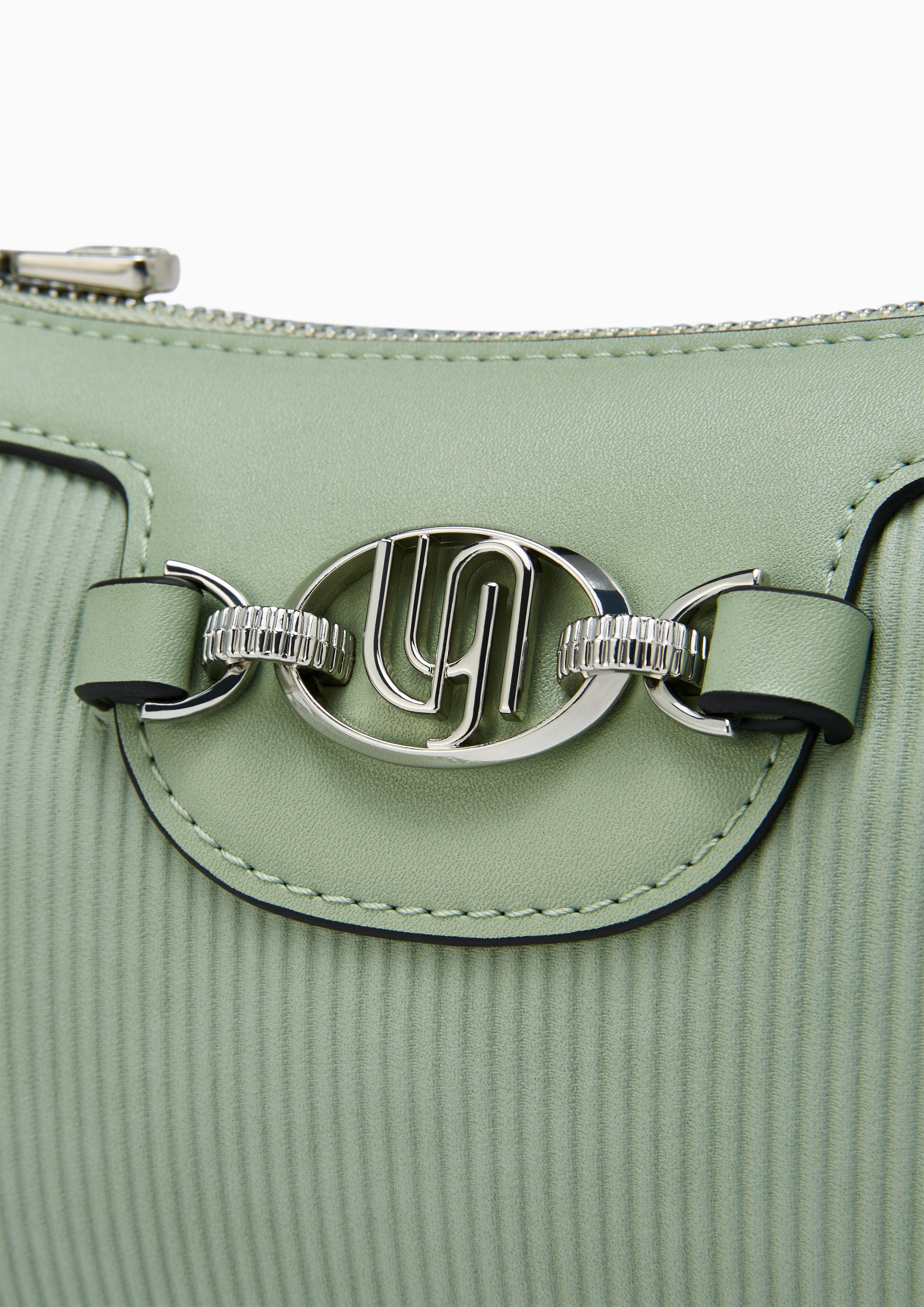 Ameta Infinite Pleated Shoulder Bag - Green