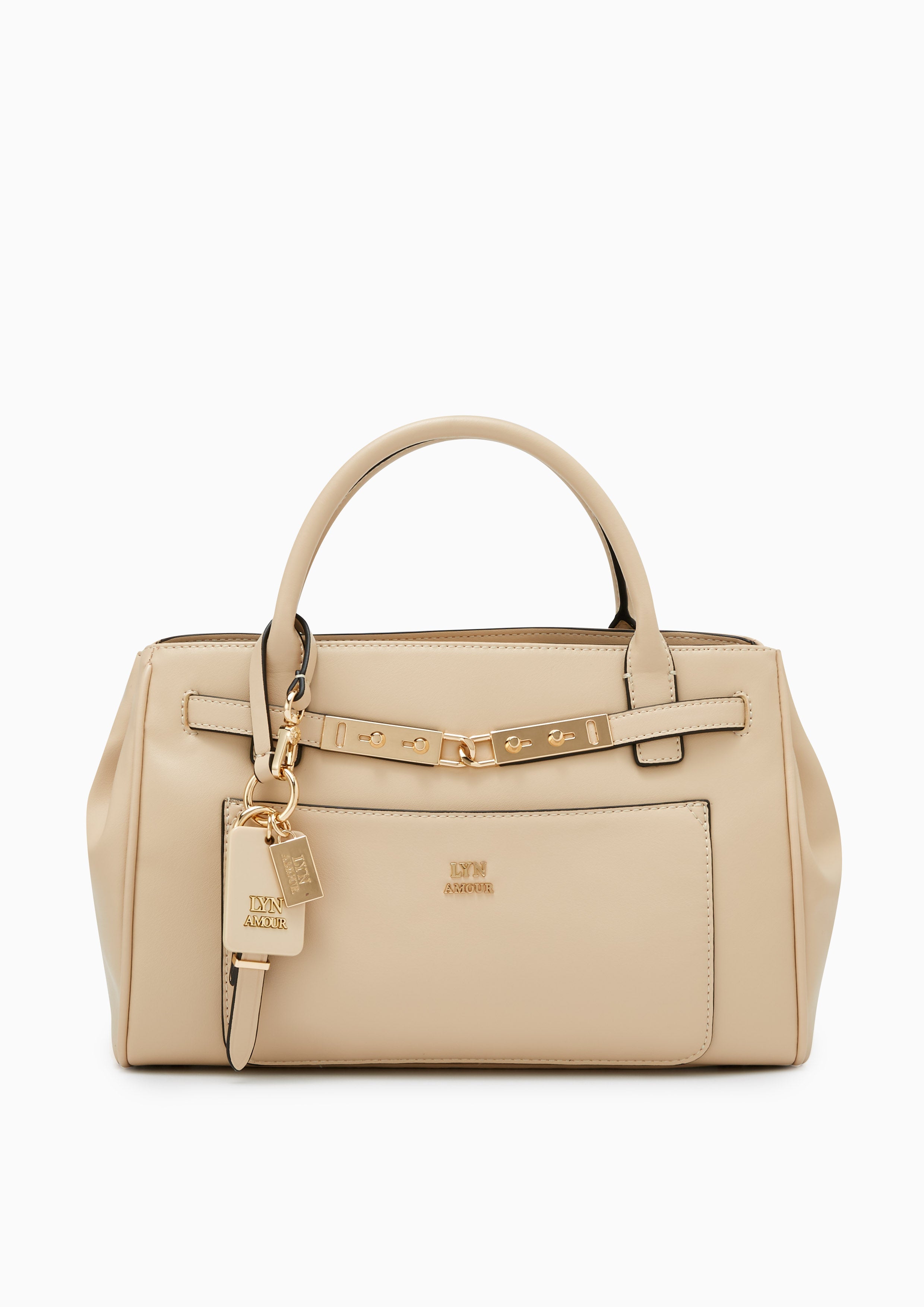 Athens Top Handle L Handbag - Beige