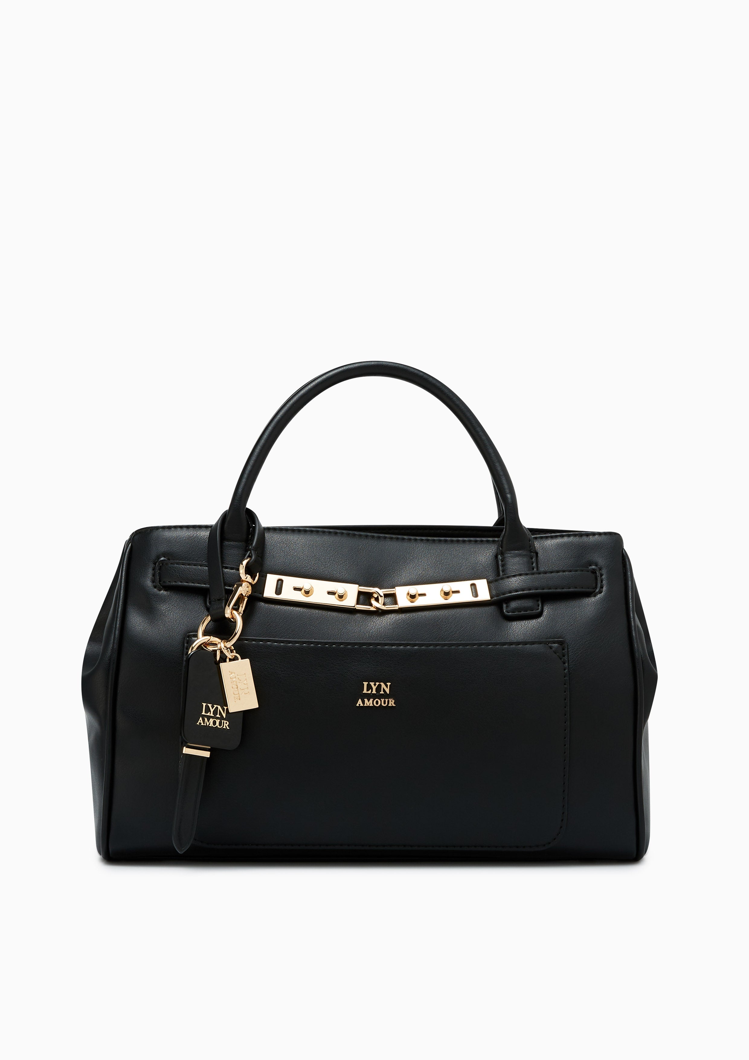 Athens Top Handle L Handbag - Black