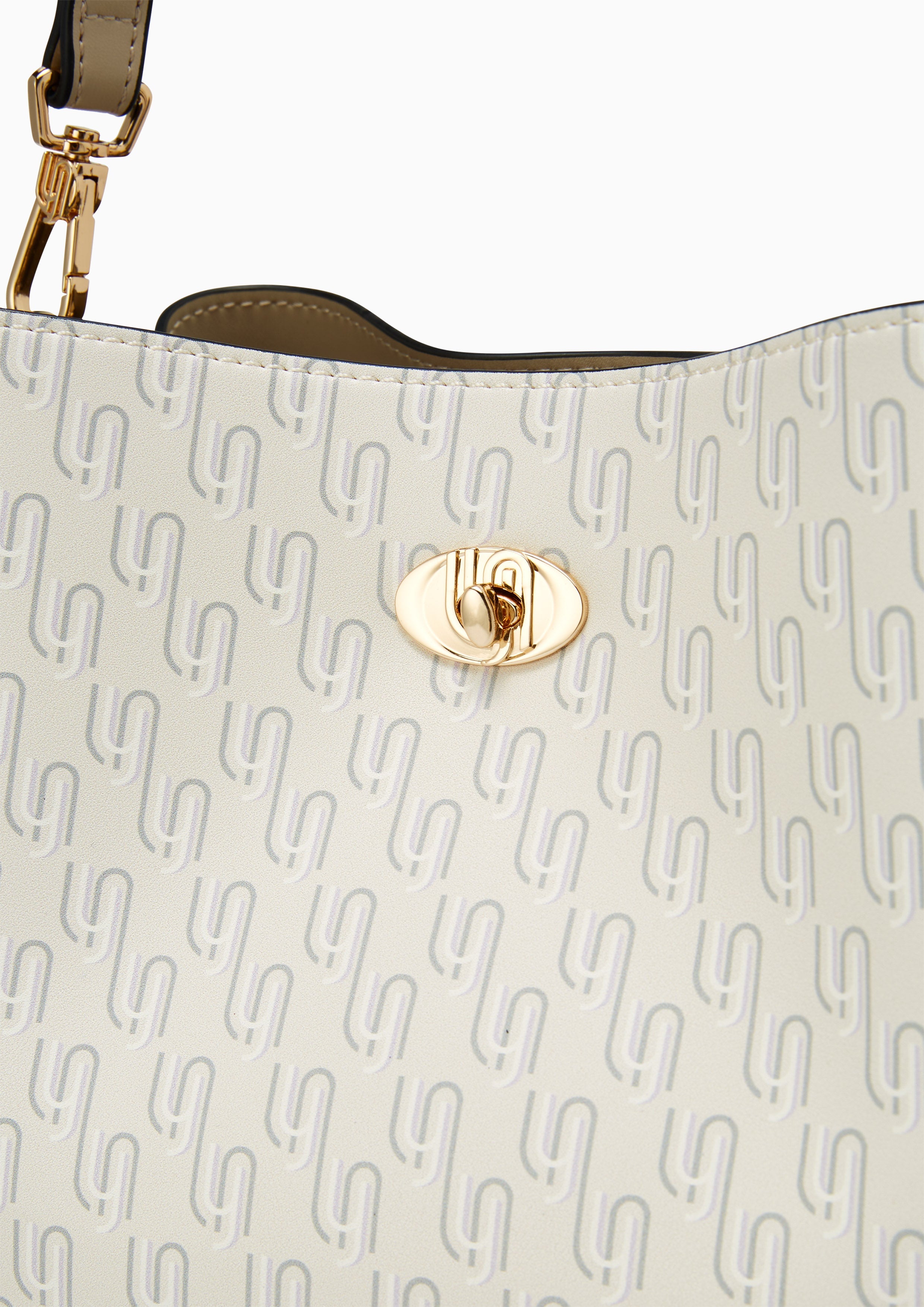 Joycelyn Infinite Print Bucket Bag - Light Beige