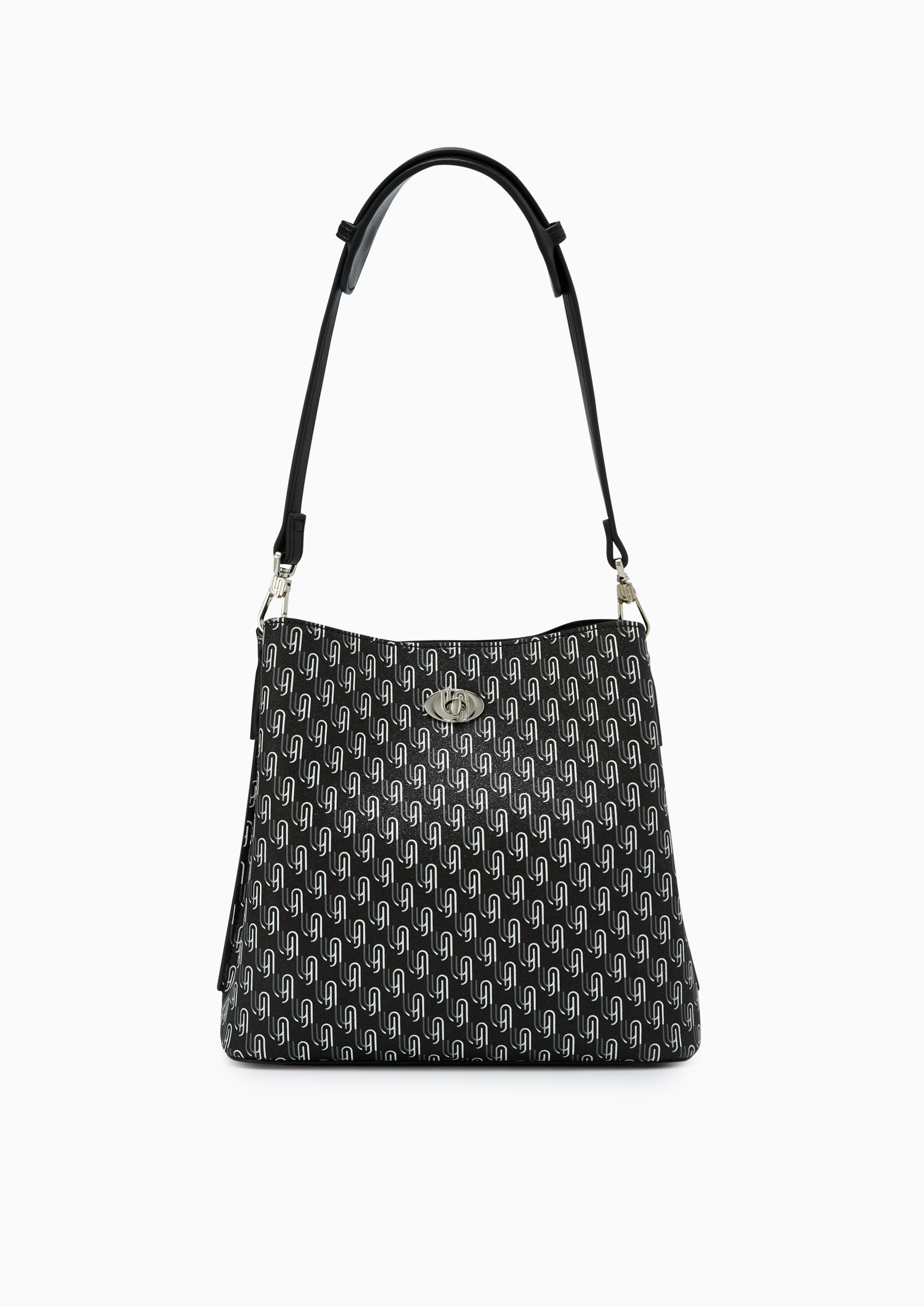 Joycelyn Infinite Print Bucket Bag - Black