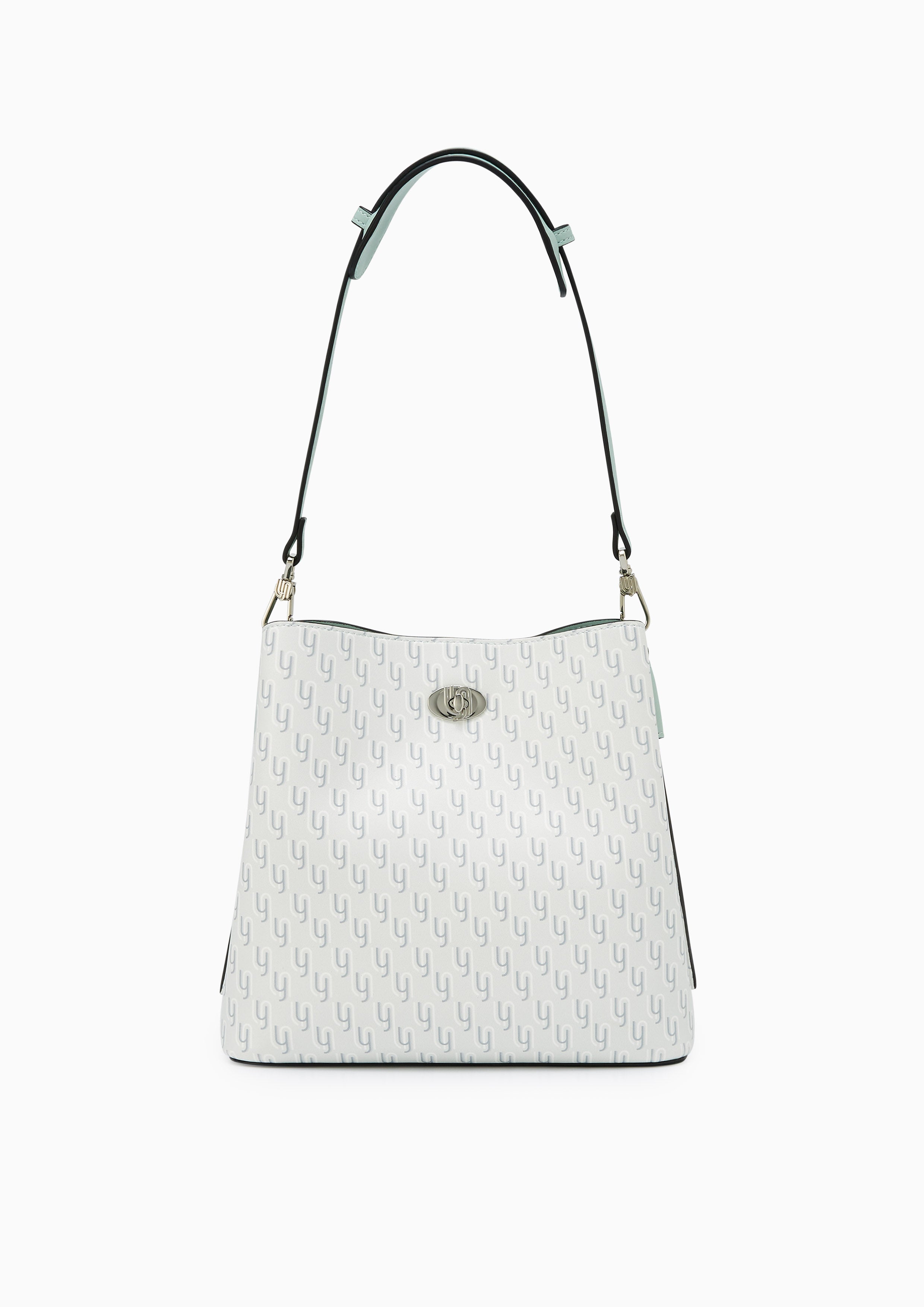 Joycelyn Infinite Print Bucket Bag - Light Grey