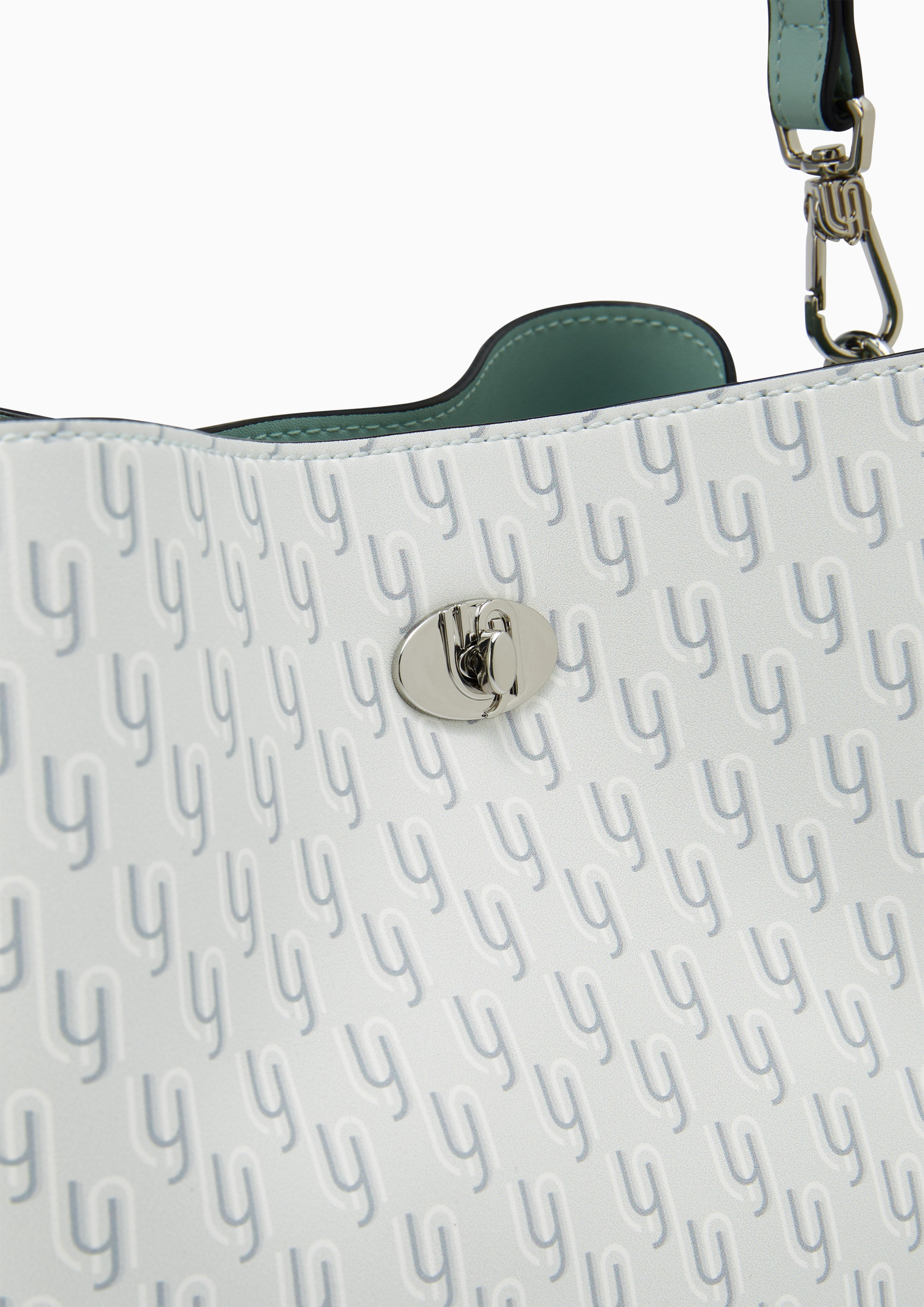 Joycelyn Infinite Print Bucket Bag - Light Grey