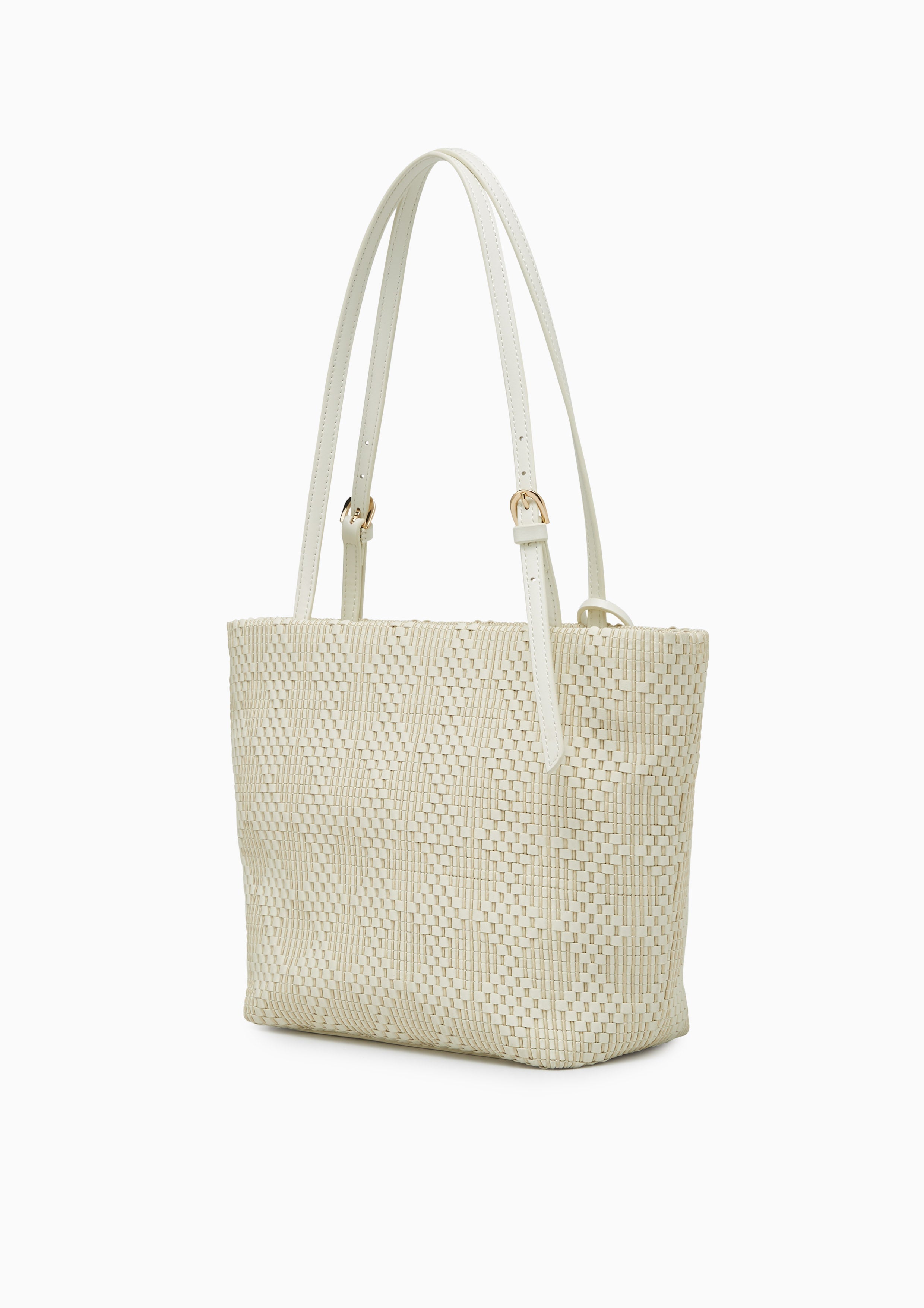 Bruna Infinite Craft M Tote Bag - Ivory