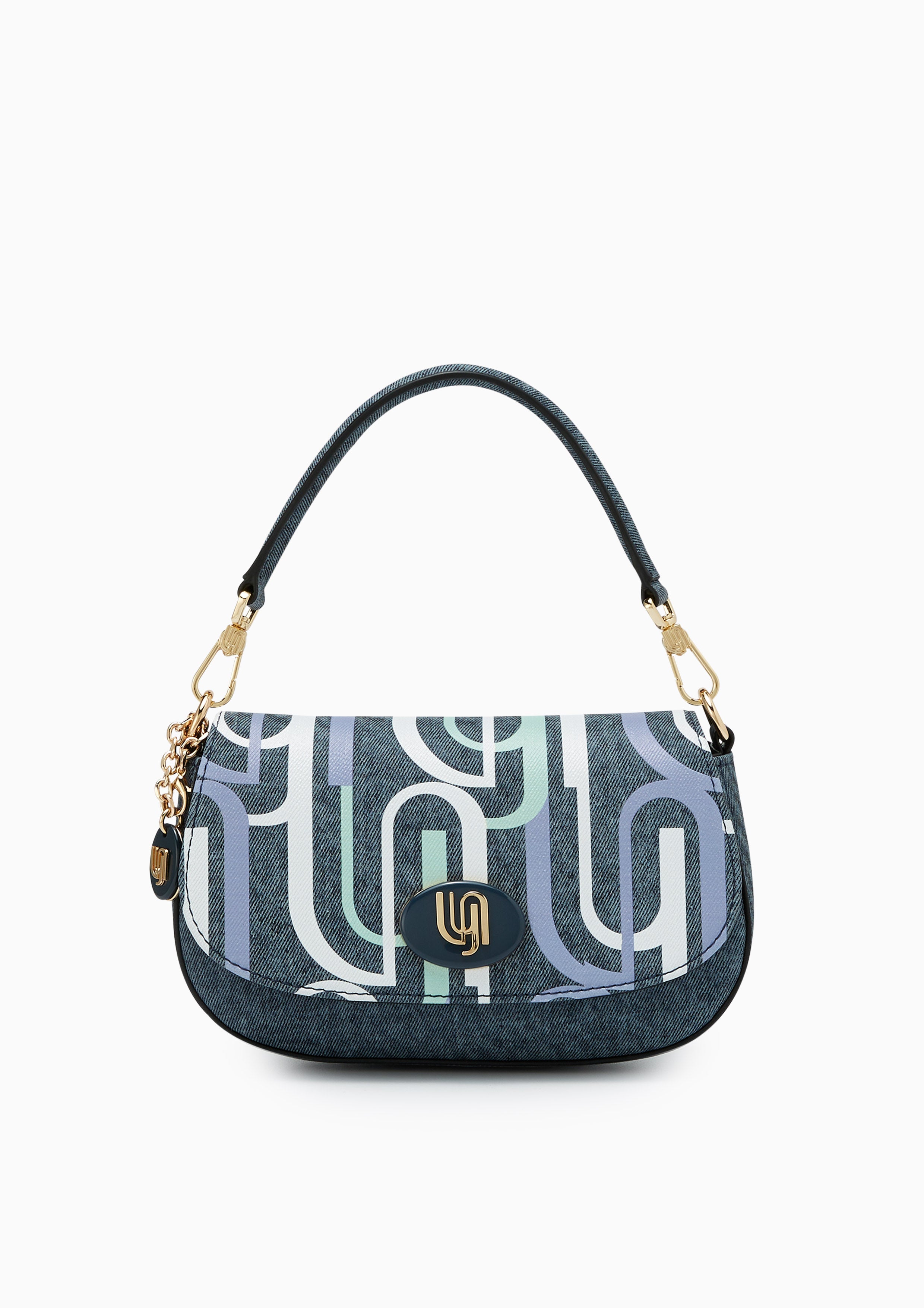 Bruna Infinite Xs Shoulder Bag - Printed Blue Variation 2