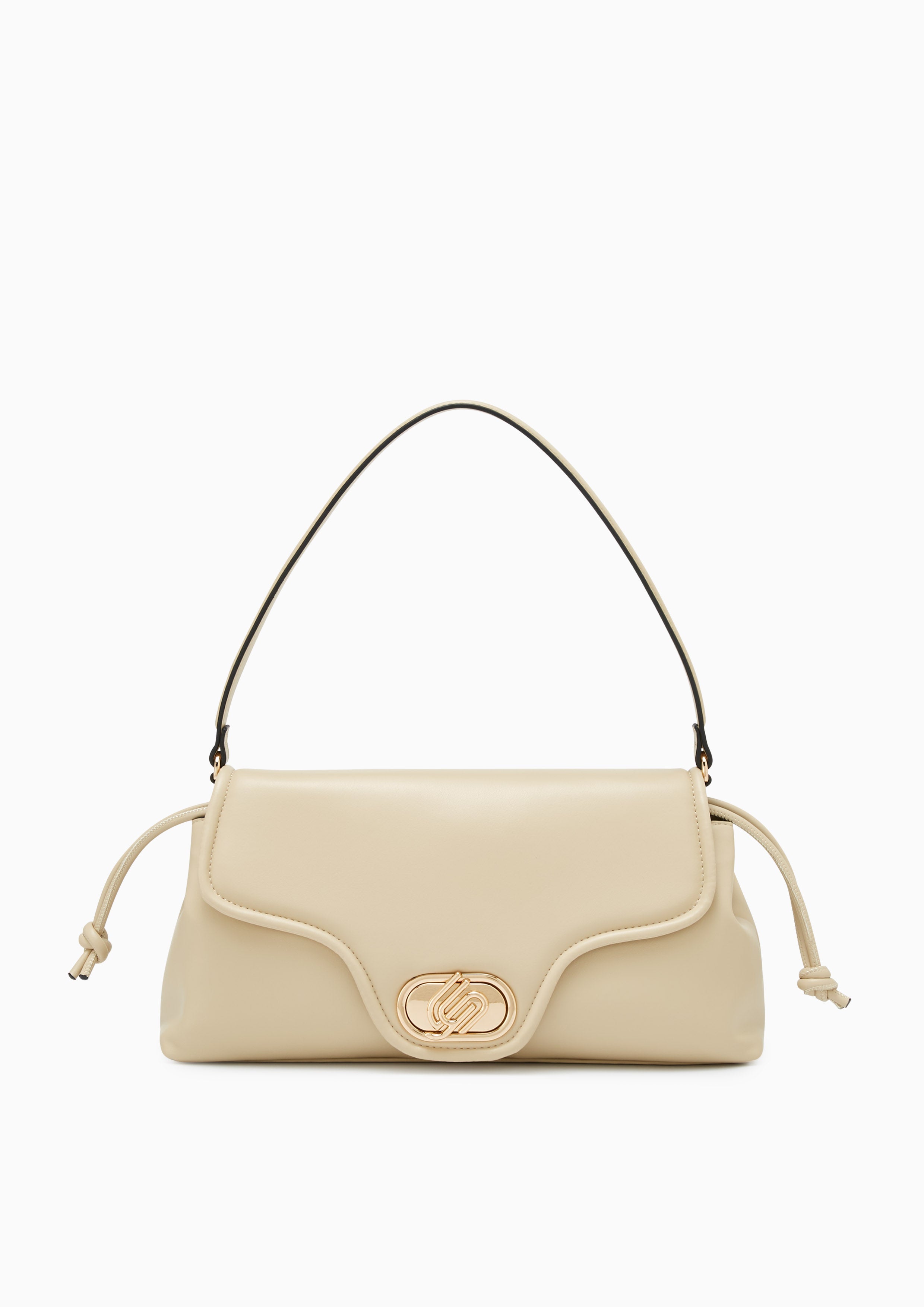 Nyxia Infinite Puffy Crossbody Bag - Beige