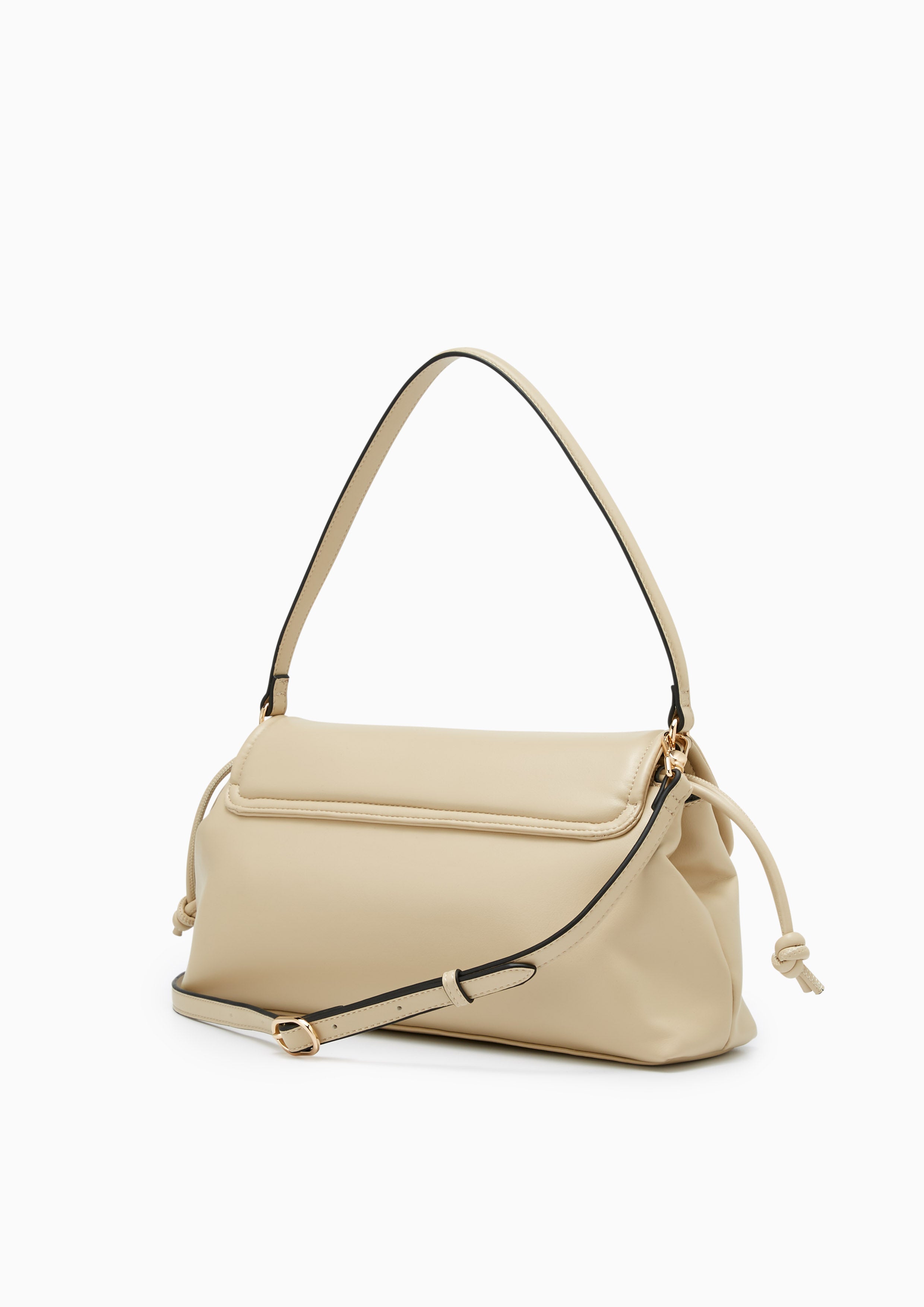 Nyxia Infinite Puffy Crossbody Bag - Beige
