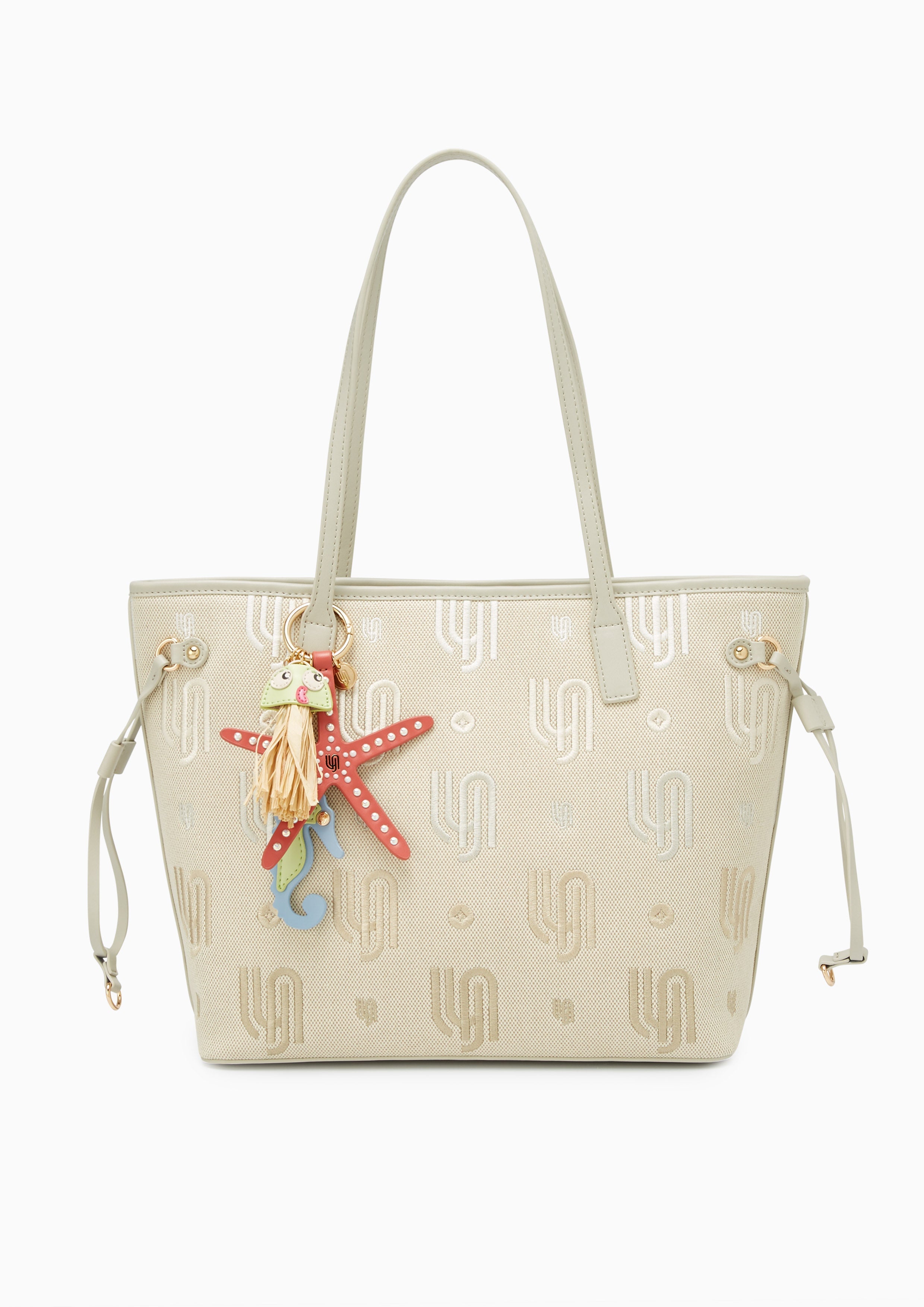 Coral Infinite XL Shoulder Bag - Light Beige