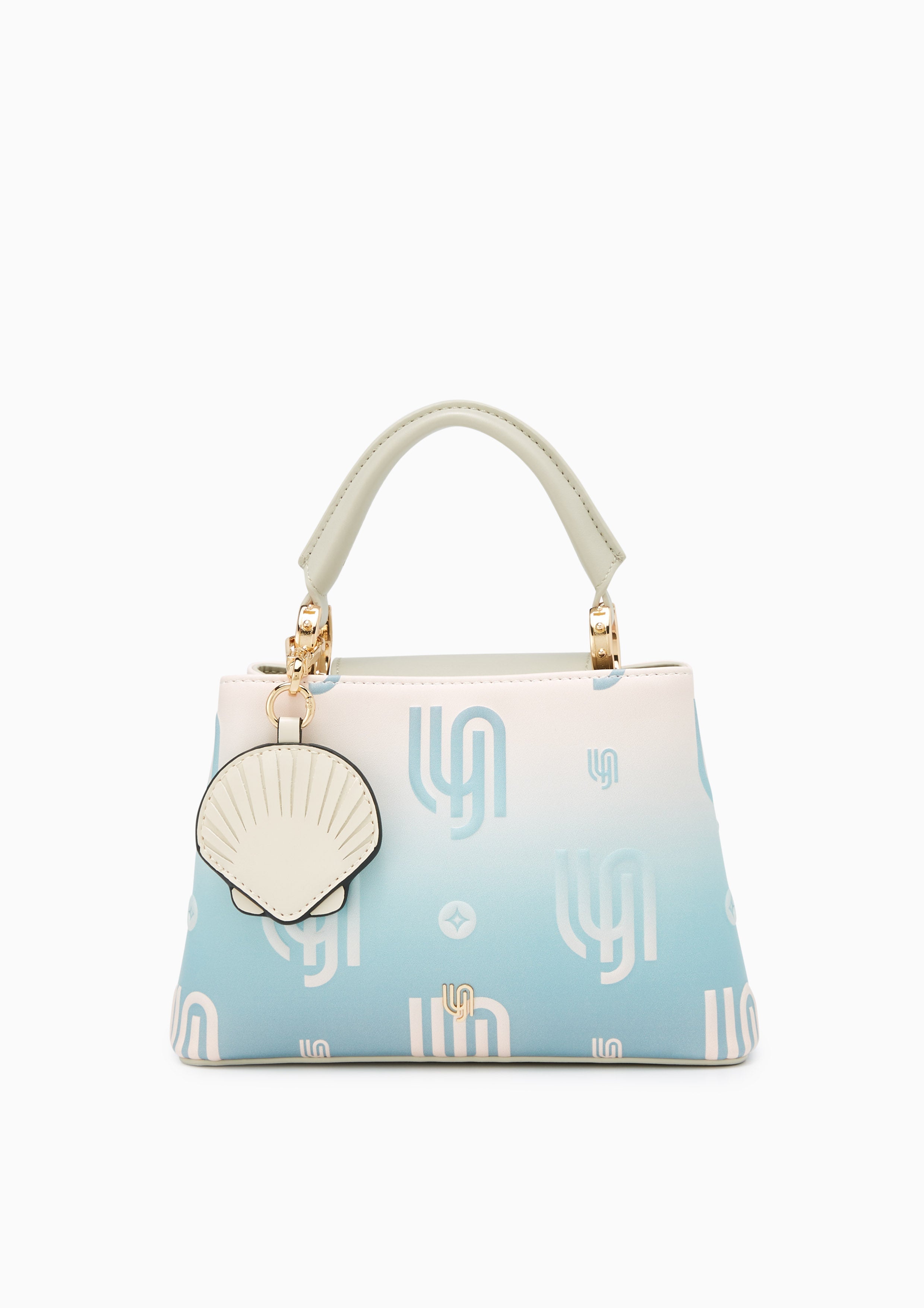 Coral Infinite Top Handle Handbag - Blue