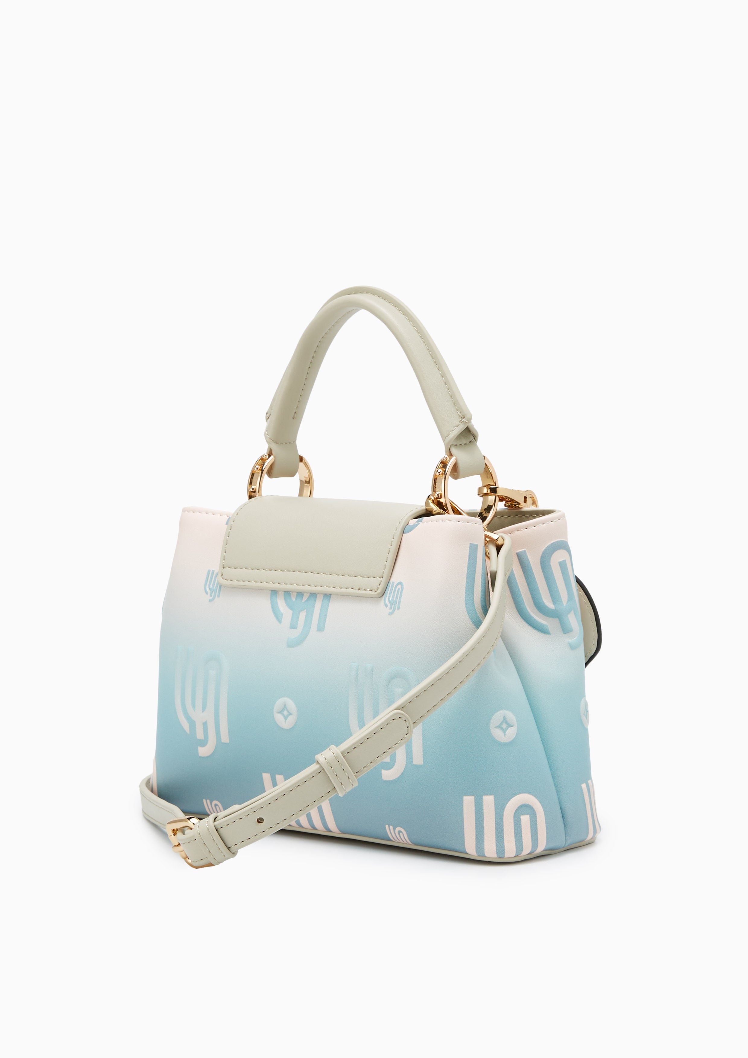 Coral Infinite Top Handle Handbag - Blue