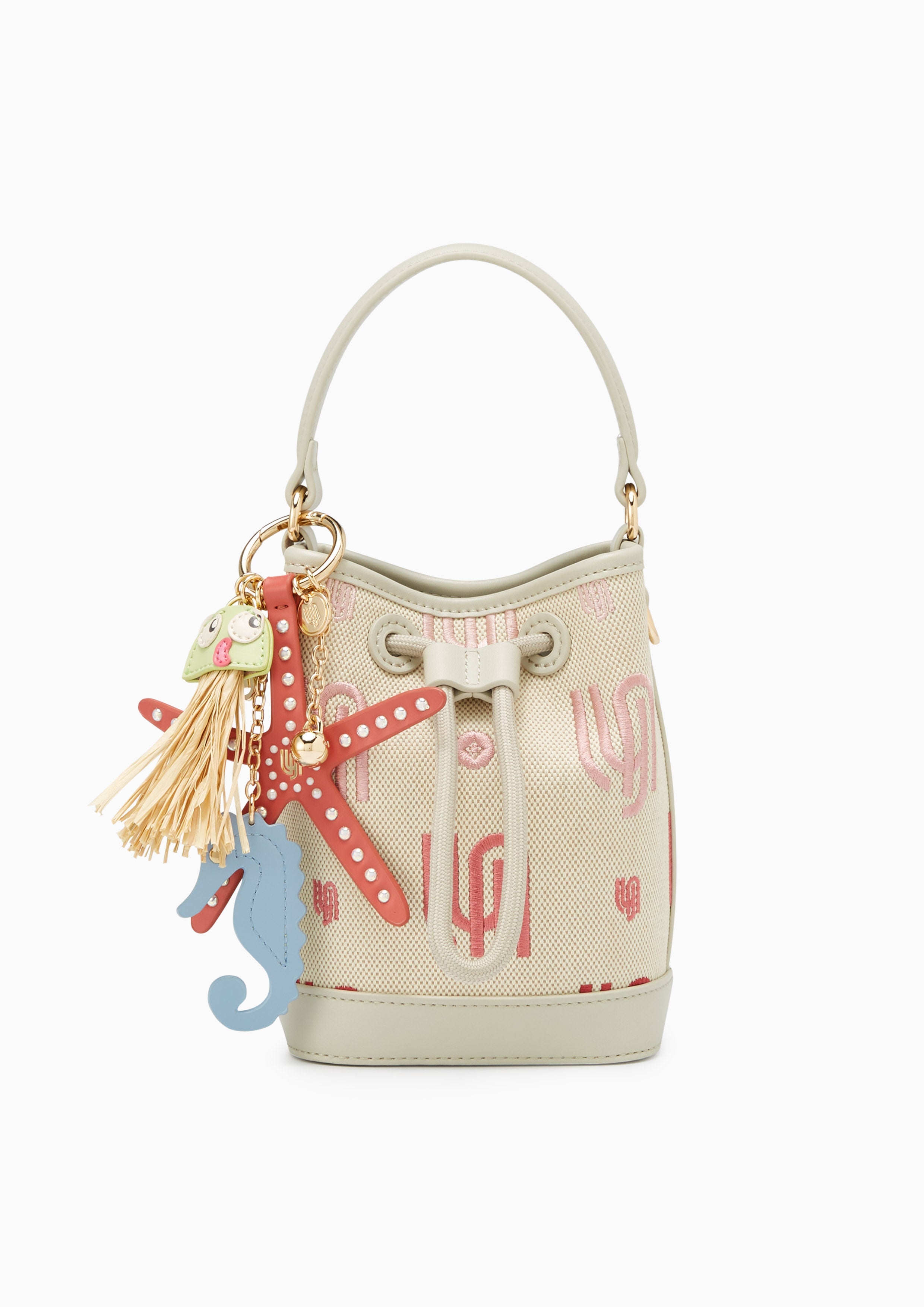 Coral Infinite Mini Bucket Bucketbags - Light Beige