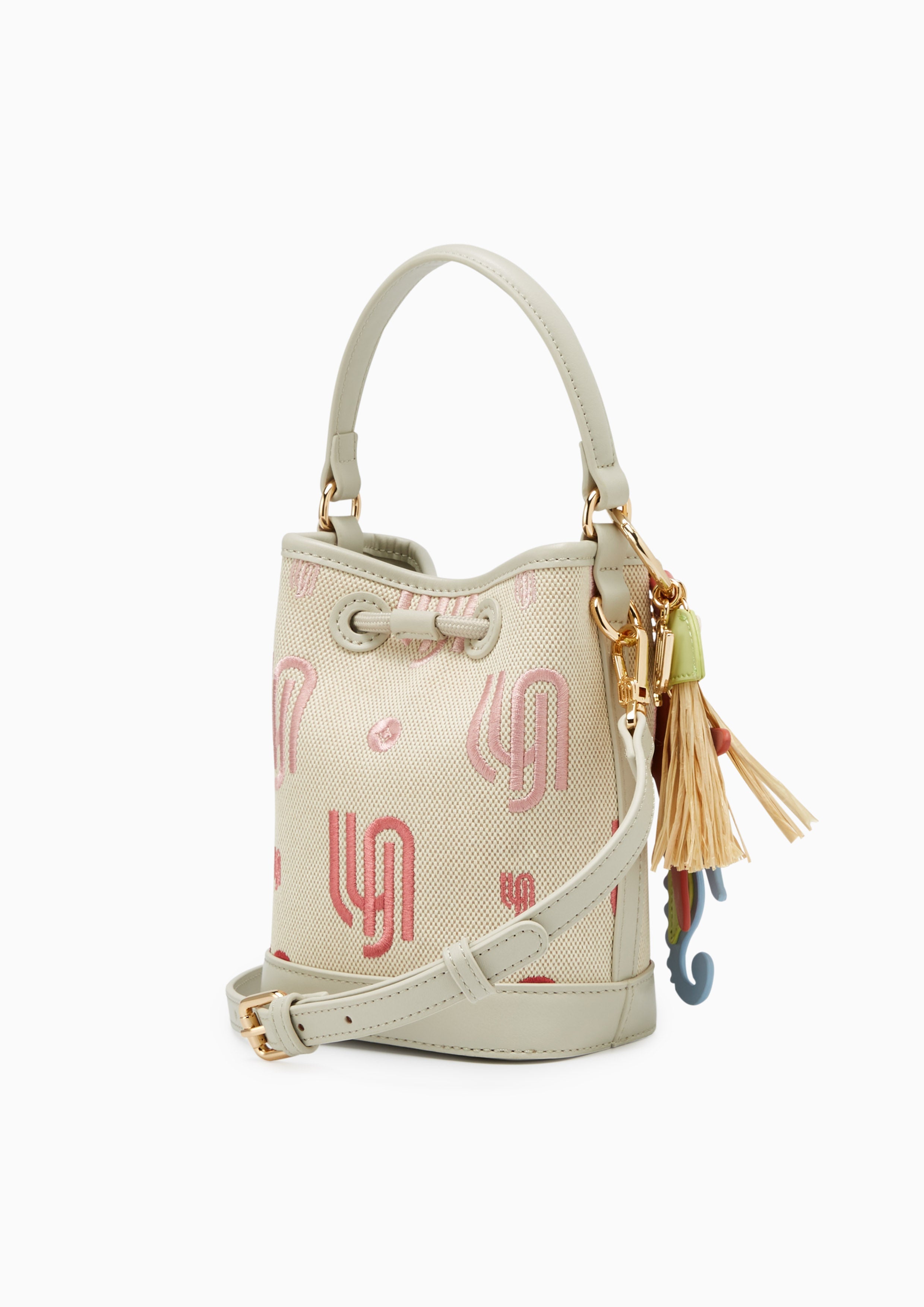 Coral Infinite Mini Bucket Bucketbags - Light Beige