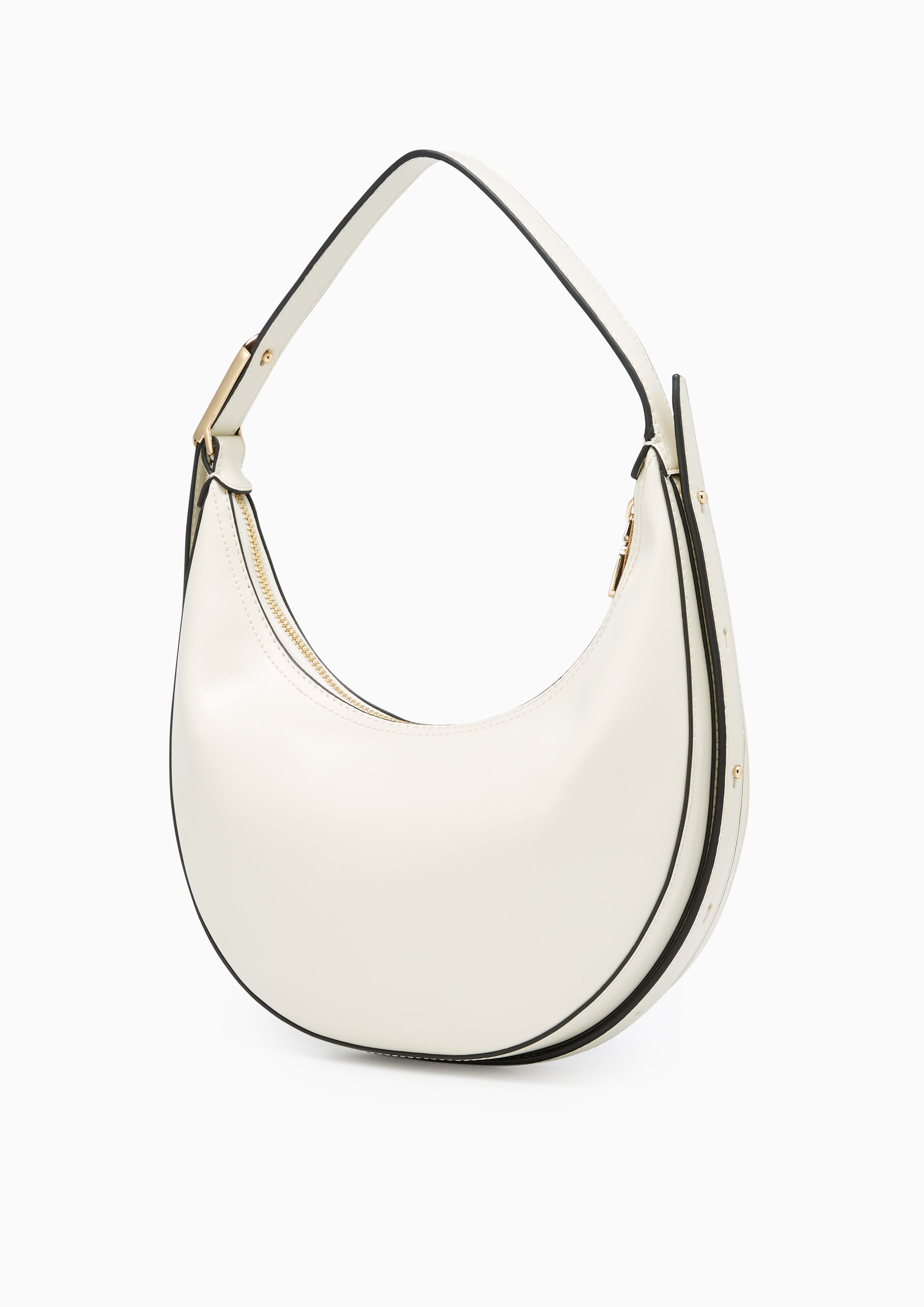 Riva Canvas  M Shoulder Bag - Ivory