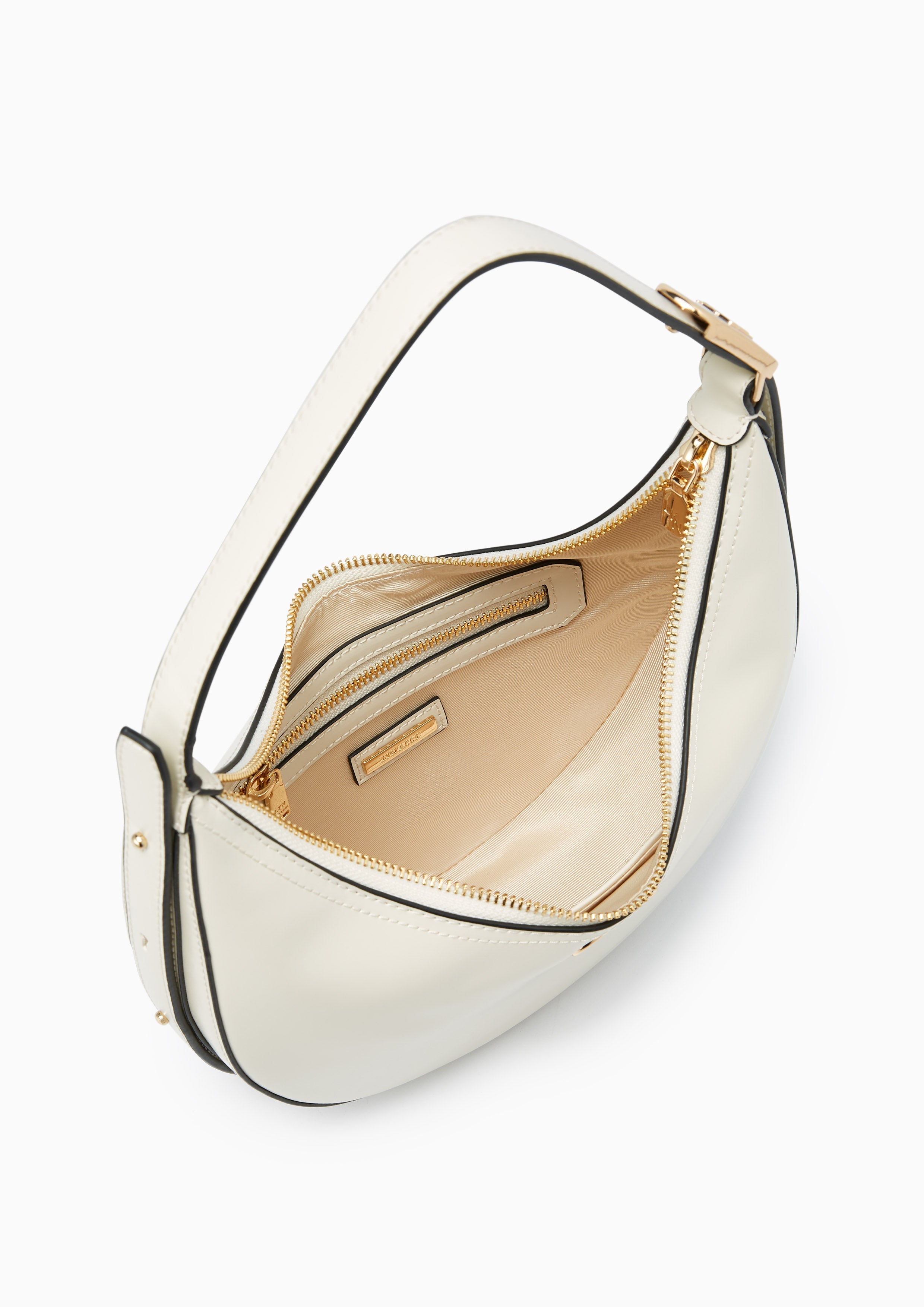 Riva Canvas  M Shoulder Bag - Ivory