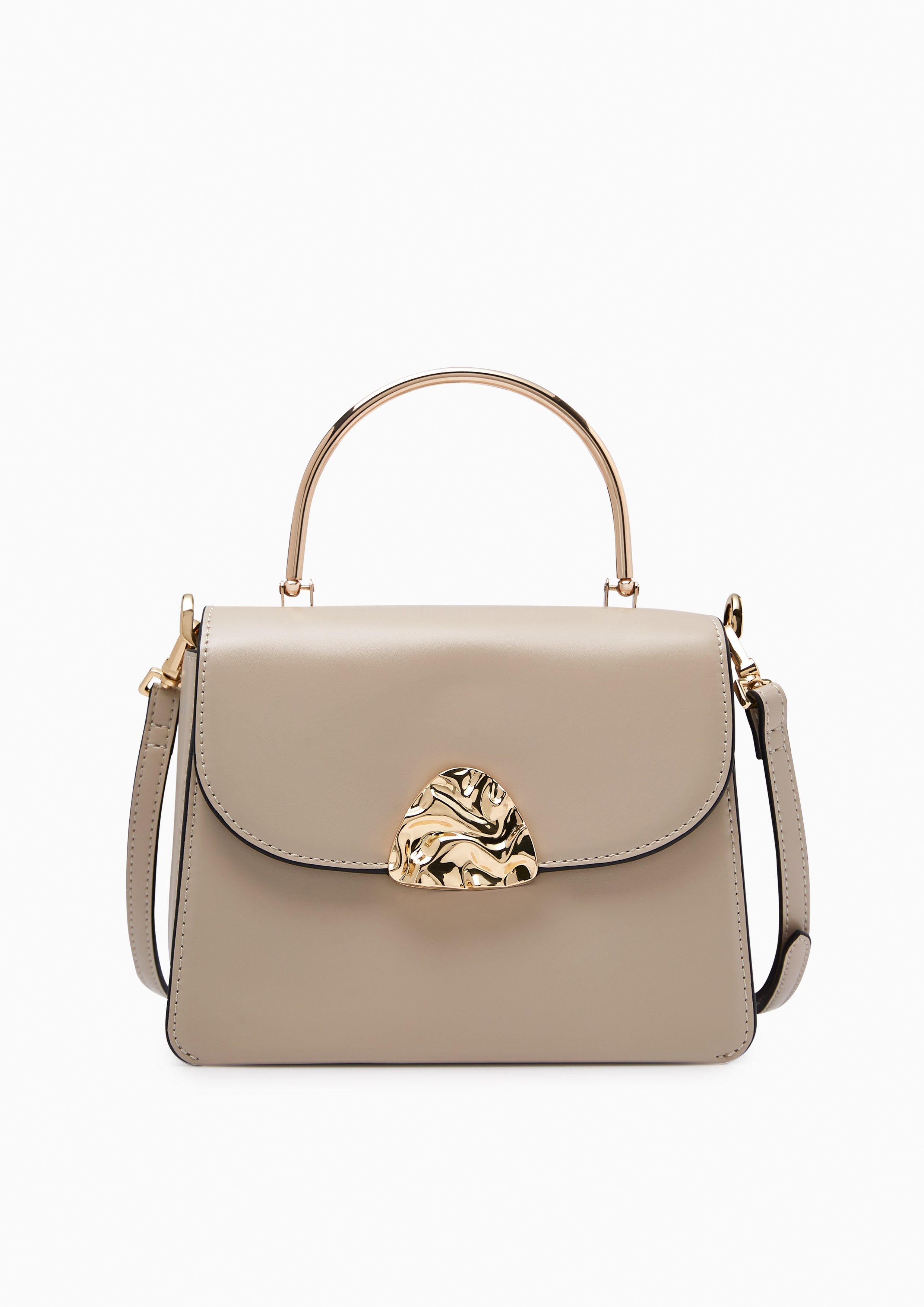 Alta Top Handle S Handbag - Taupe