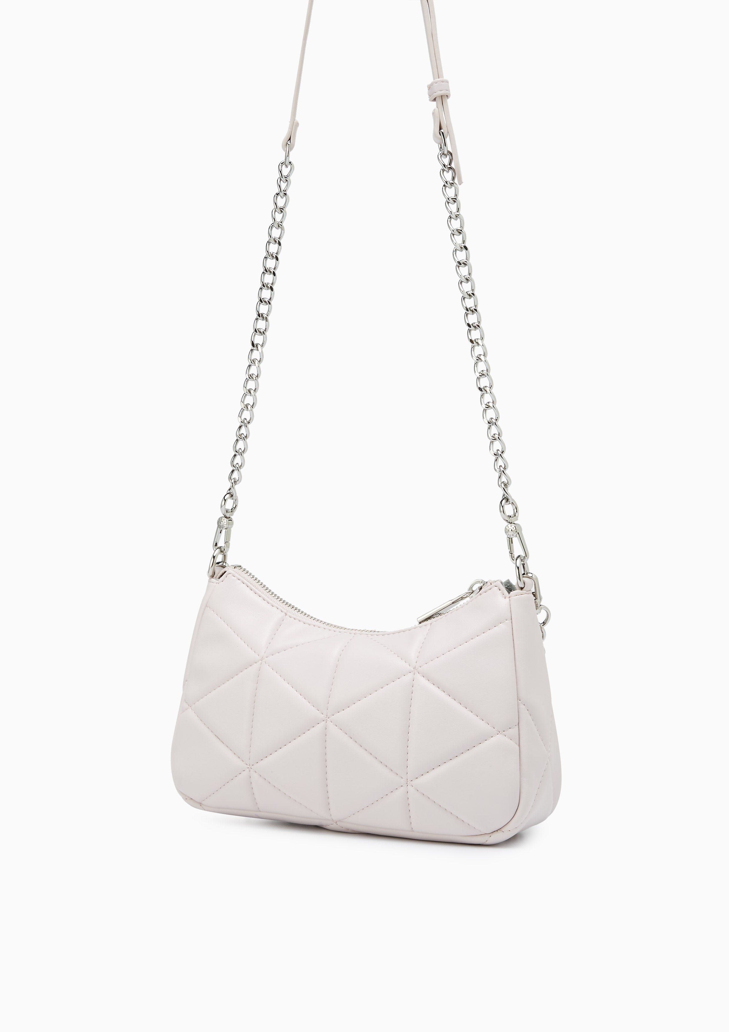 Tricia Bliss Circle Shoulder Bag - Light Grey