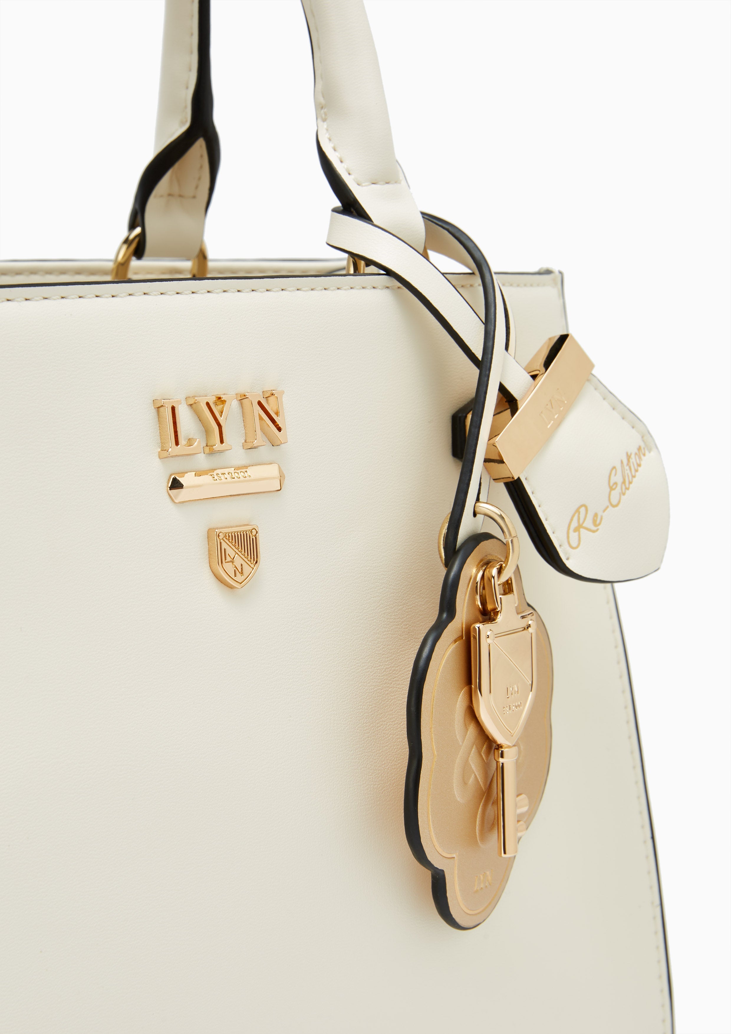 Re-Edit Lucky L Tote Bag - Ivory