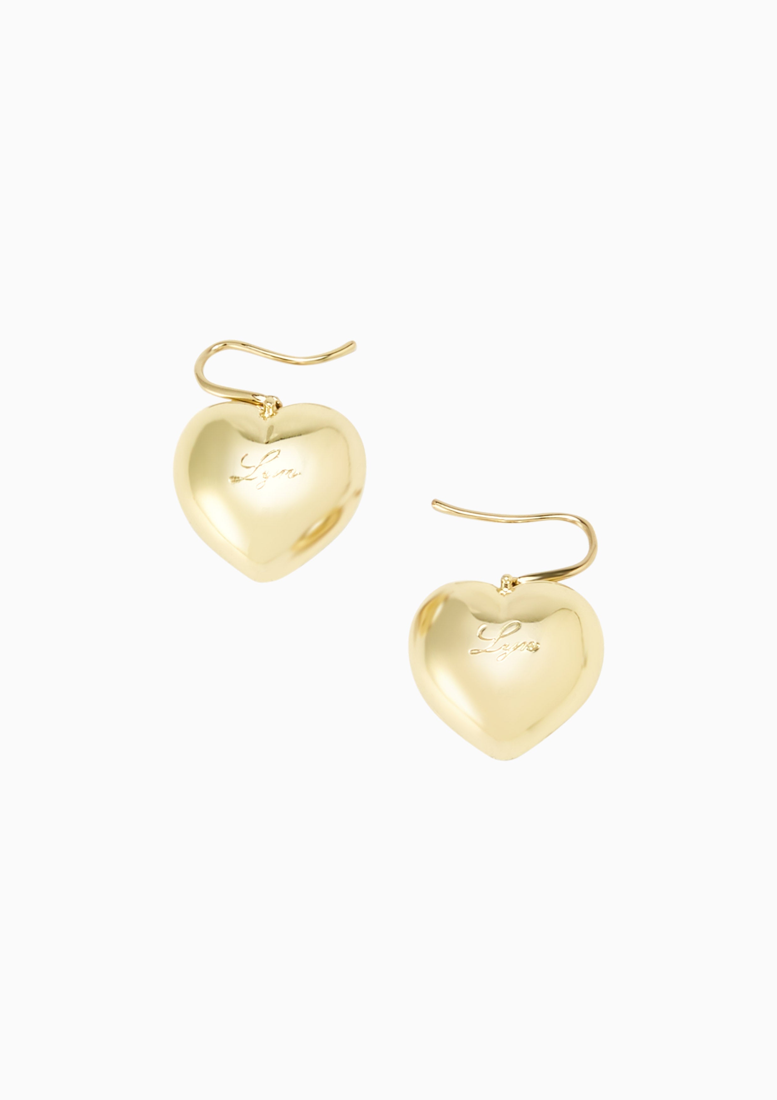 Heart  Earrings - Gold